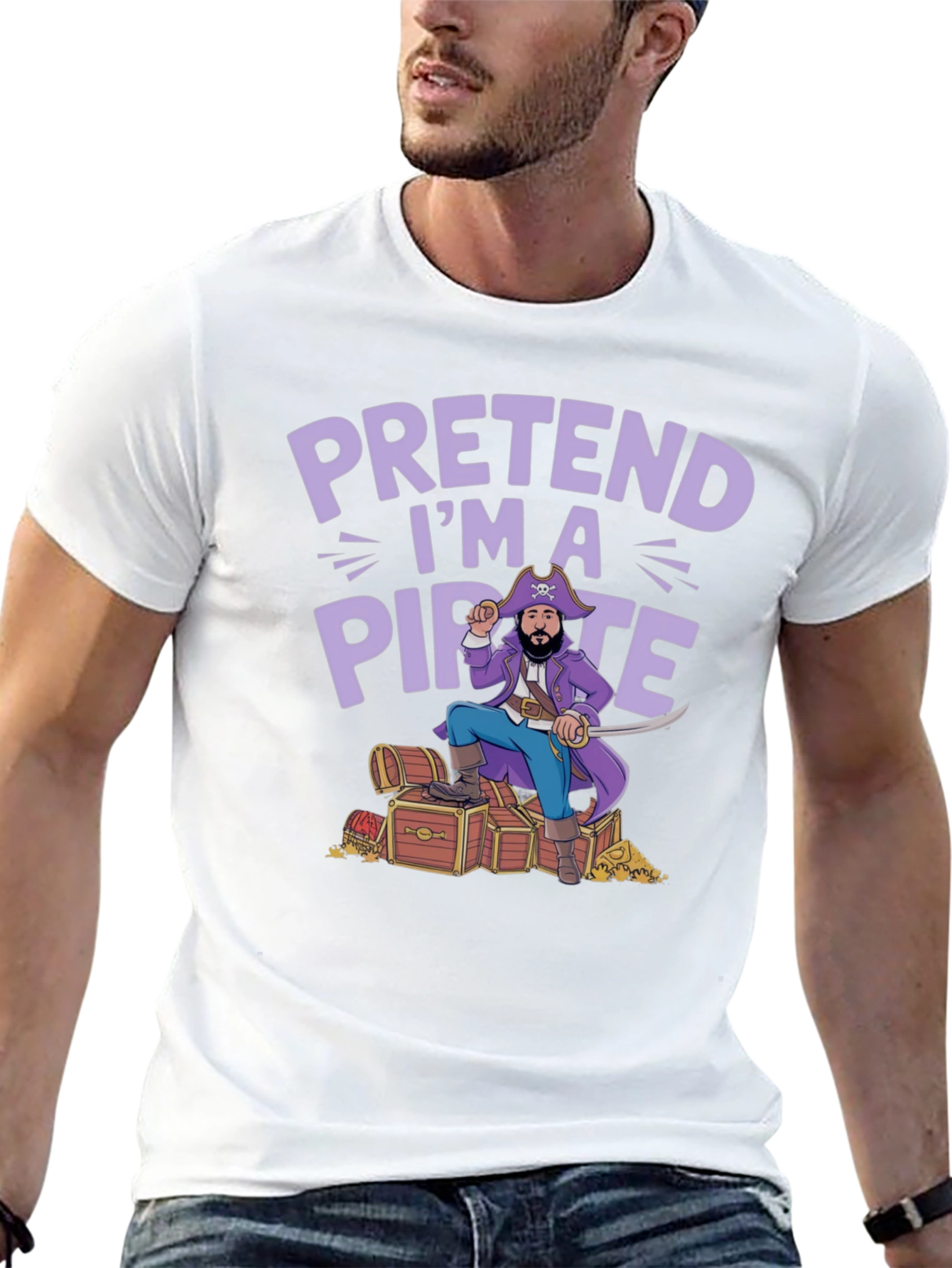 Pretend Im a Pirate T-Shirt - Funny Costume Tee