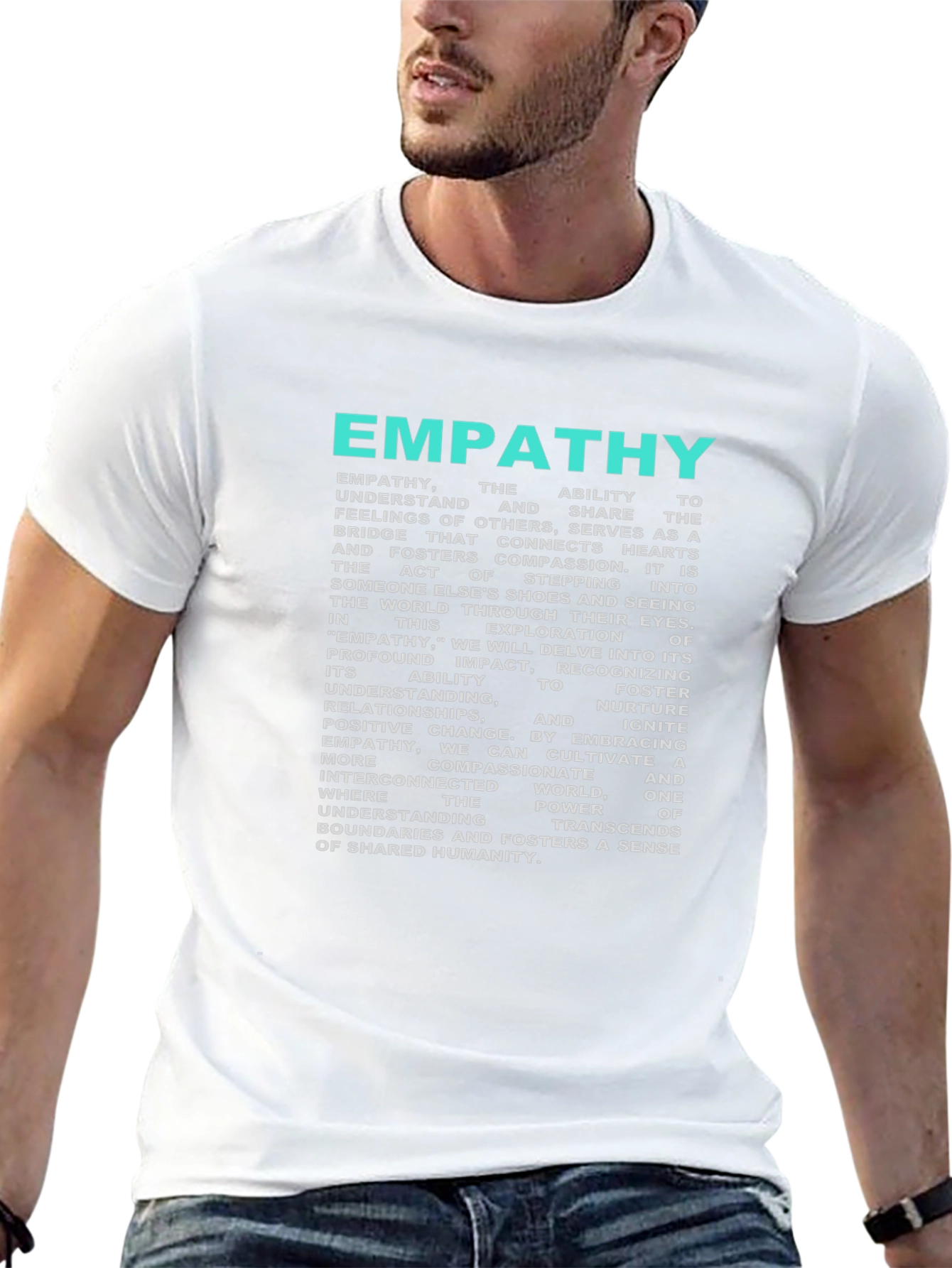 Empathy Tee - Inspirational Message Soft Cotton