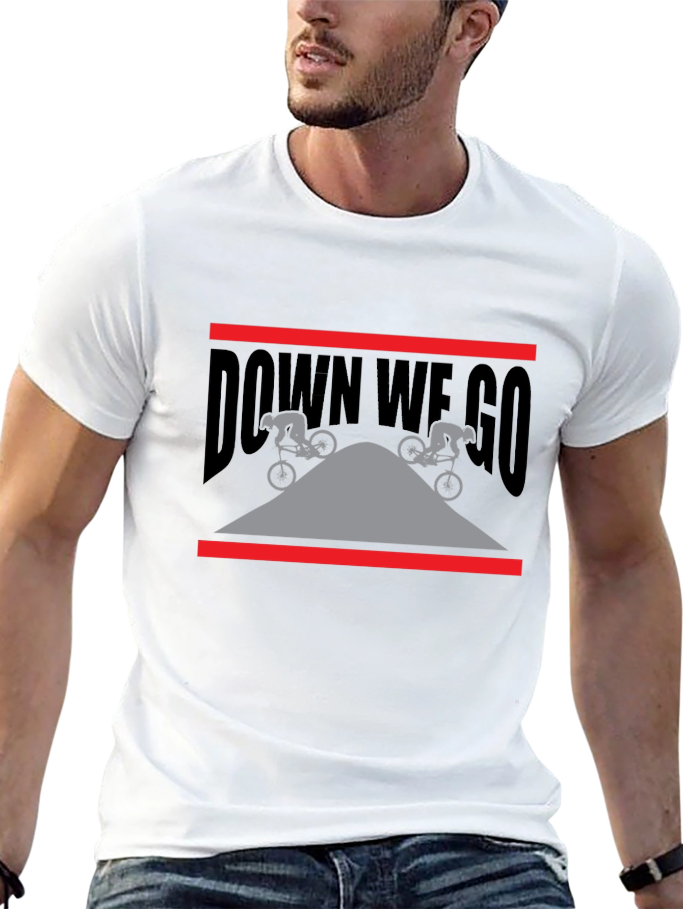Down We Go Mountain Bike T-Shirt