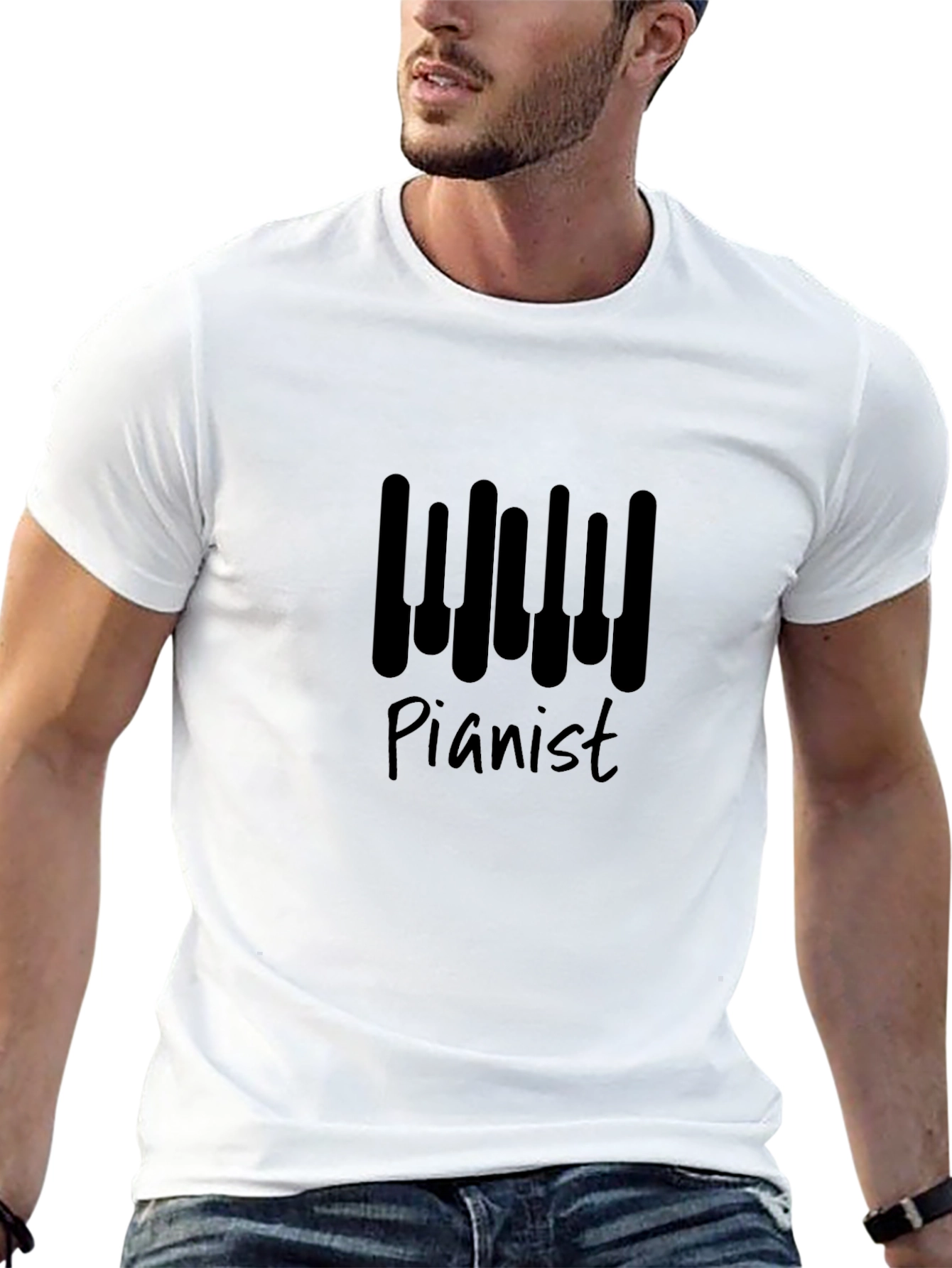 Pianist Keyboard T-Shirt - Music Lover Tee