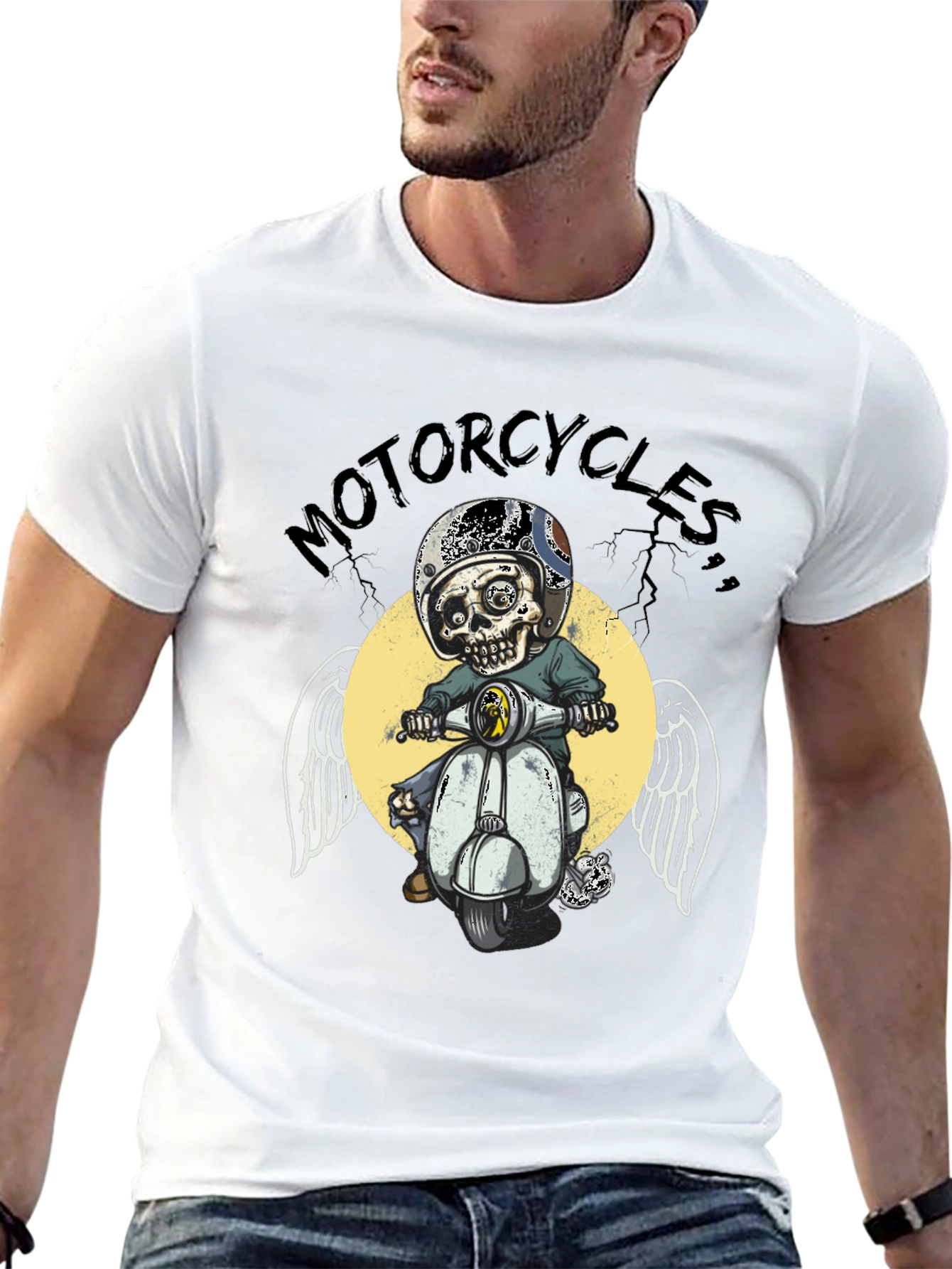 Motorcycle Skull T-Shirt