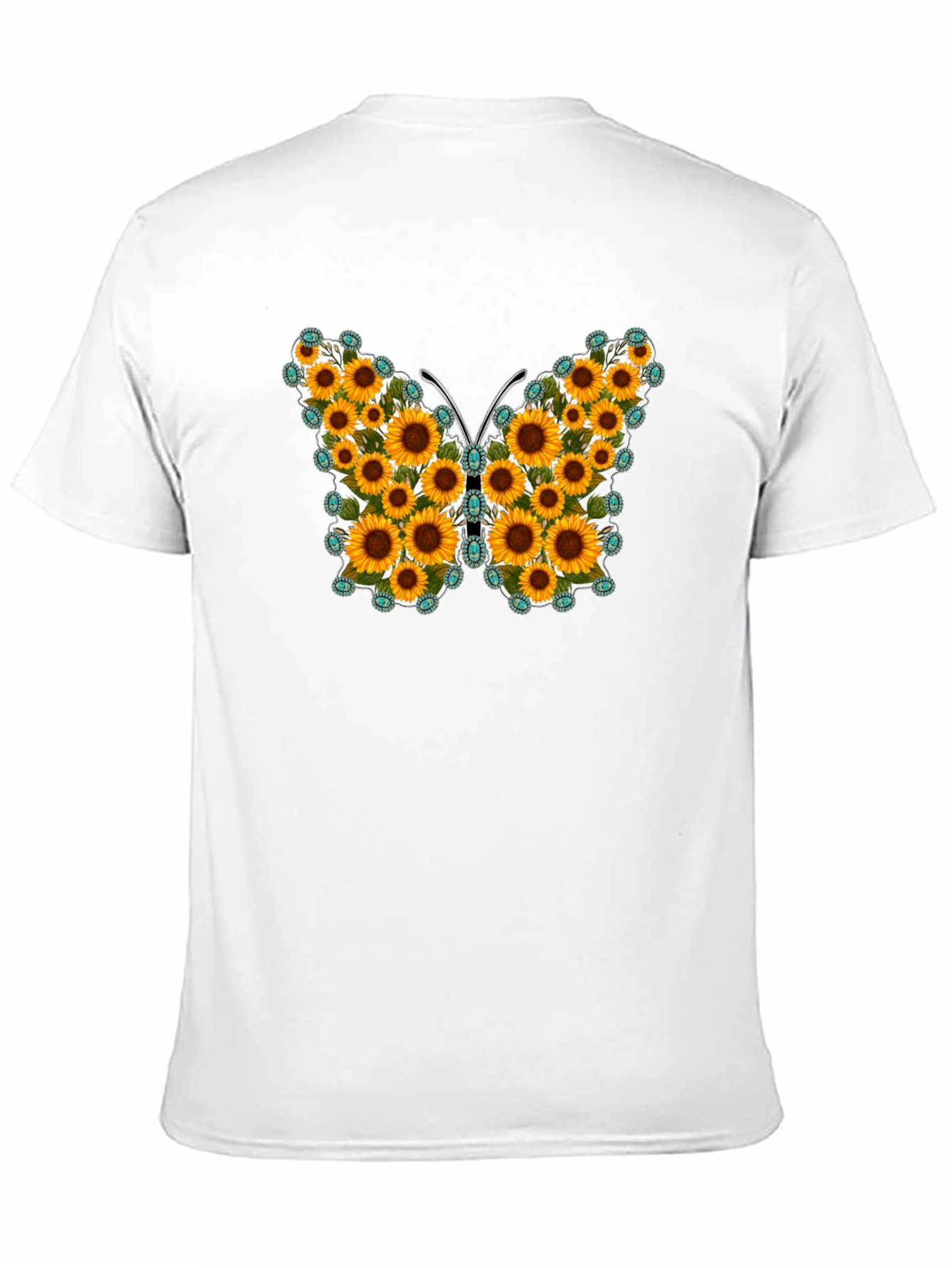 Sunflower Butterfly Graphic Tee