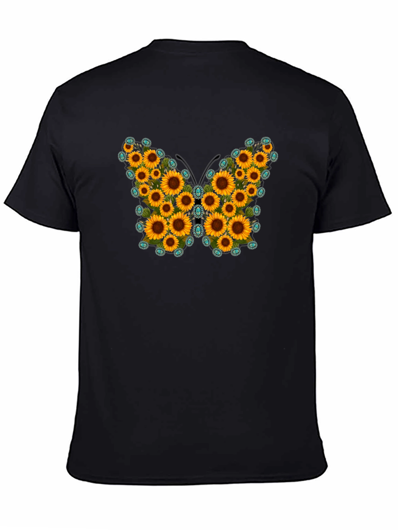 Sunflower Butterfly Graphic Tee