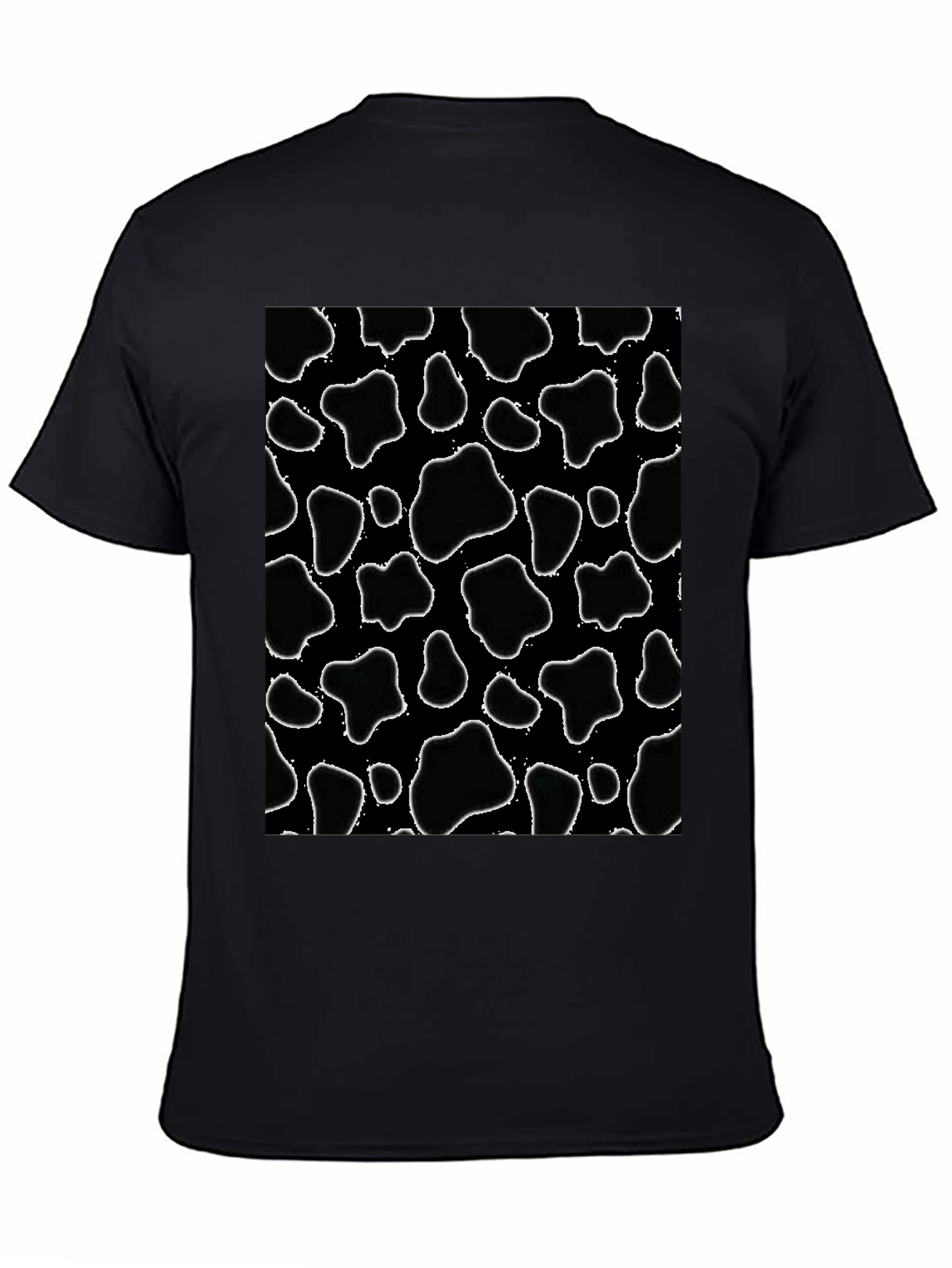 Cow Print Black T-Shirt
