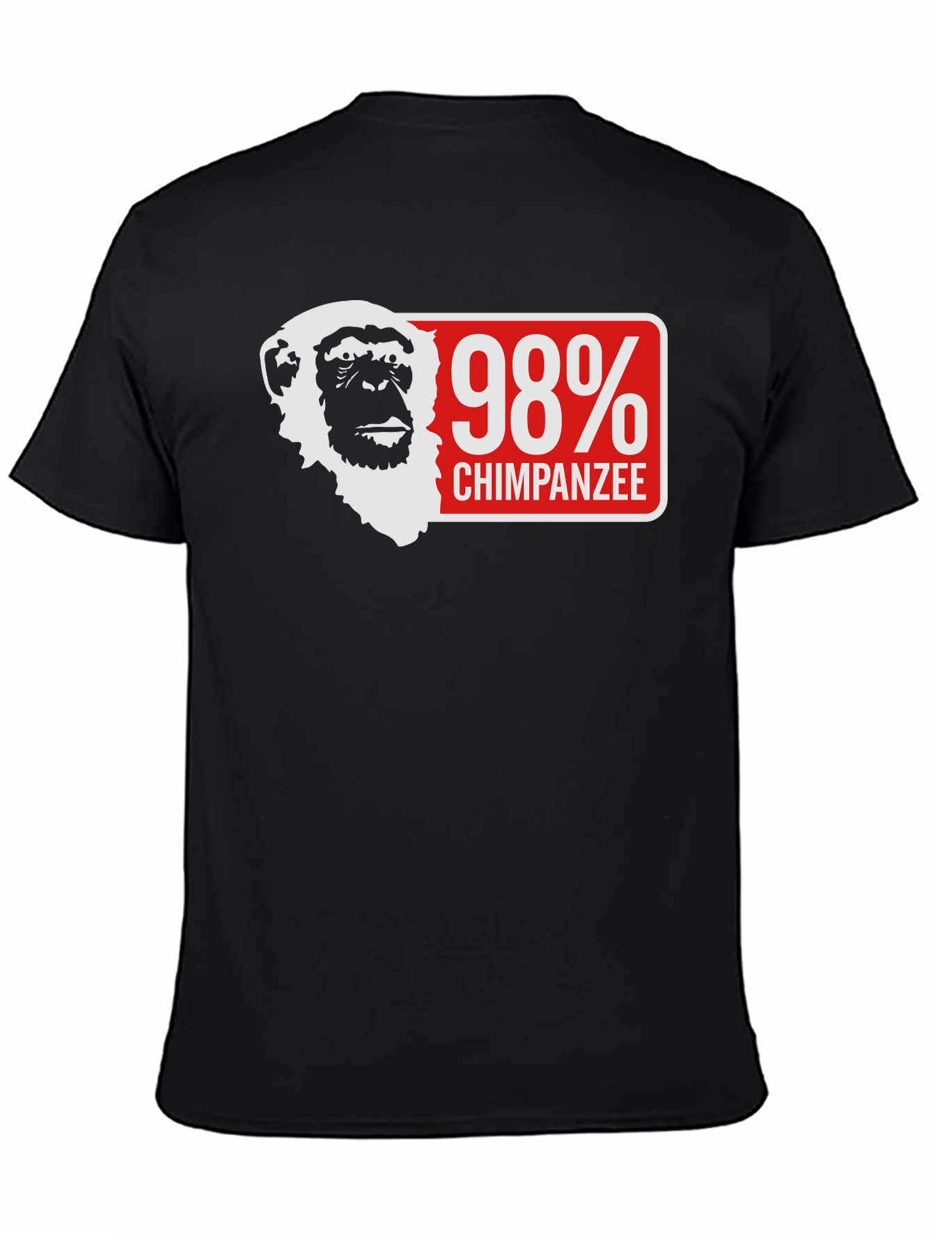 98% Chimpanzee Graphic T-Shirt - Funny Animal Tee