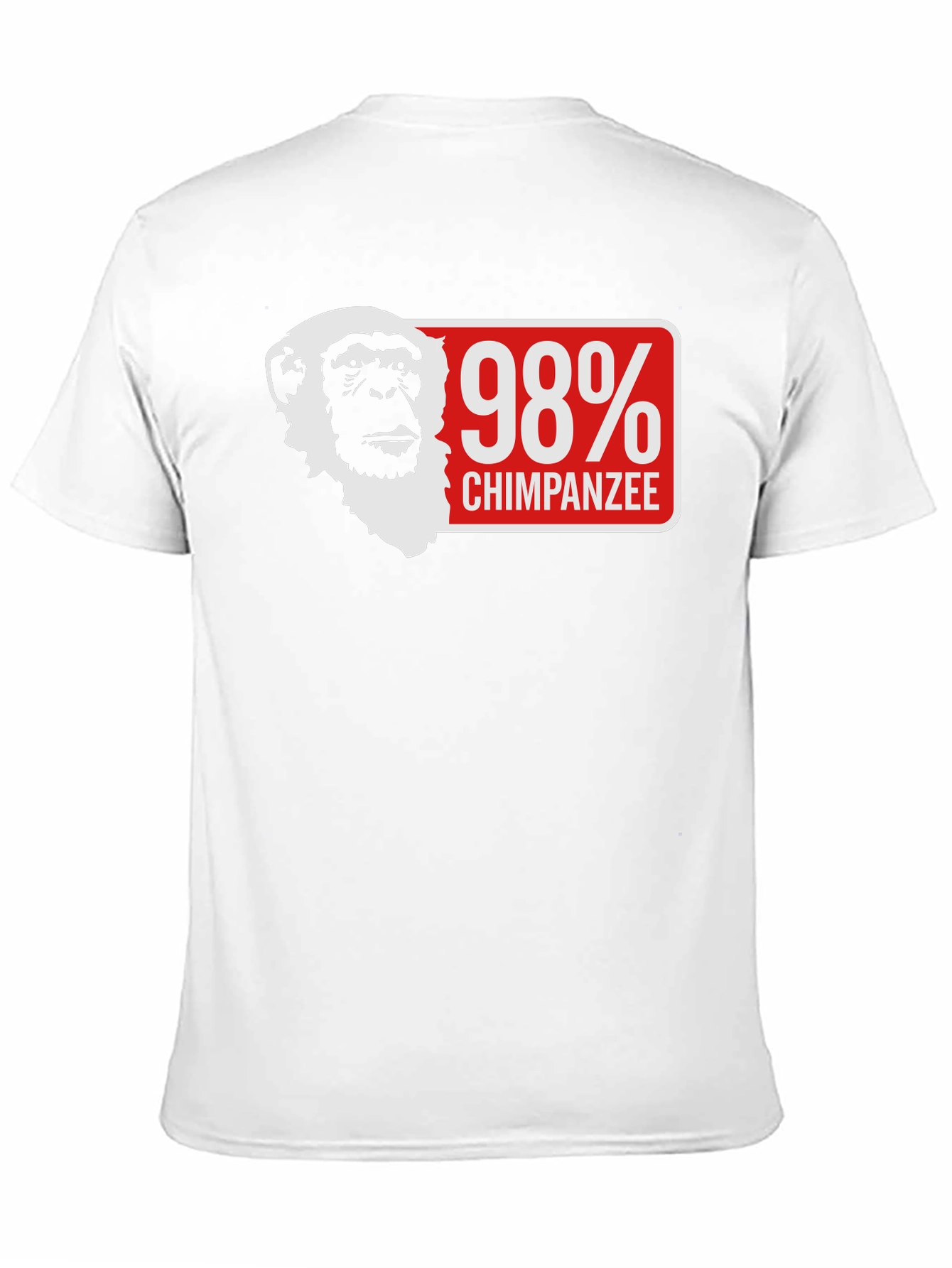 98% Chimpanzee Graphic T-Shirt - Funny Animal Tee