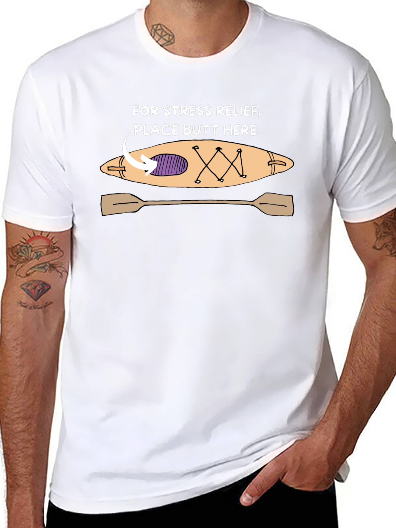 Stress Relief Kayak Graphic Tee