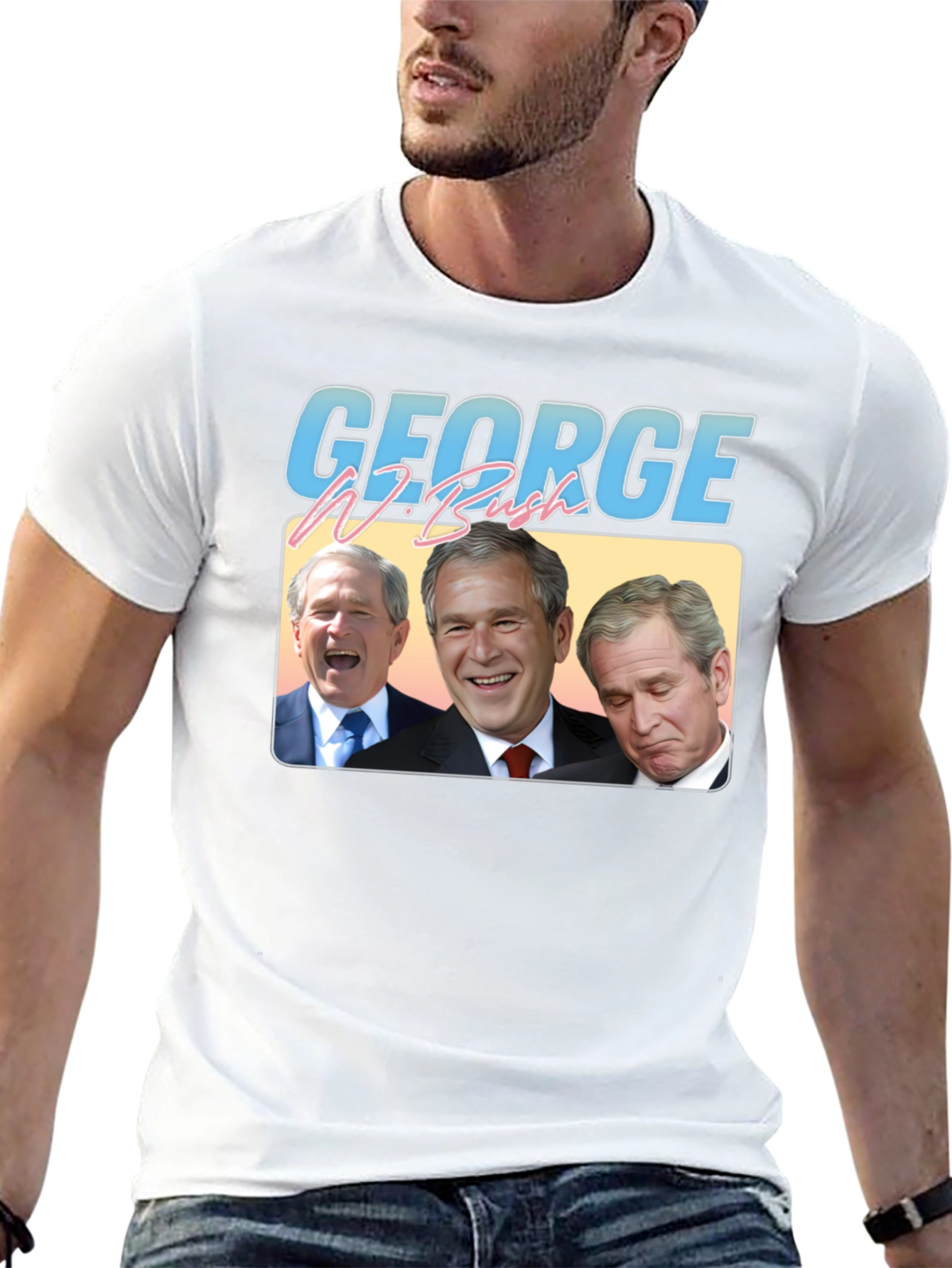 George W. Bush Retro Graphic T-Shirt