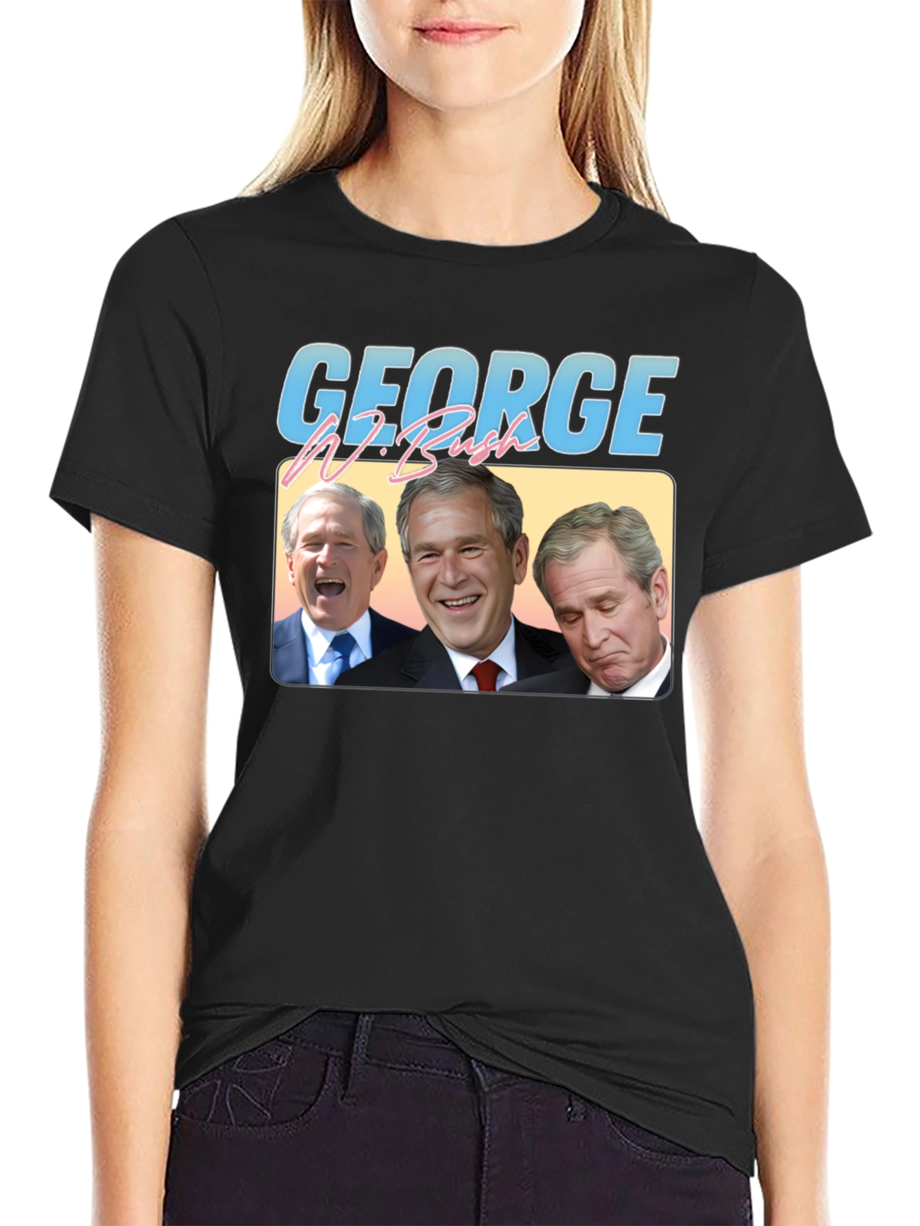 George W. Bush Retro Graphic T-Shirt