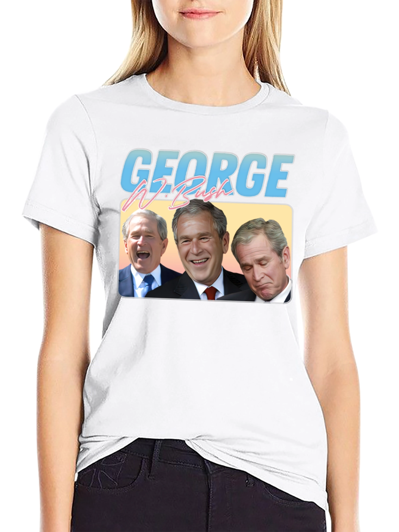 George W. Bush Retro Graphic T-Shirt