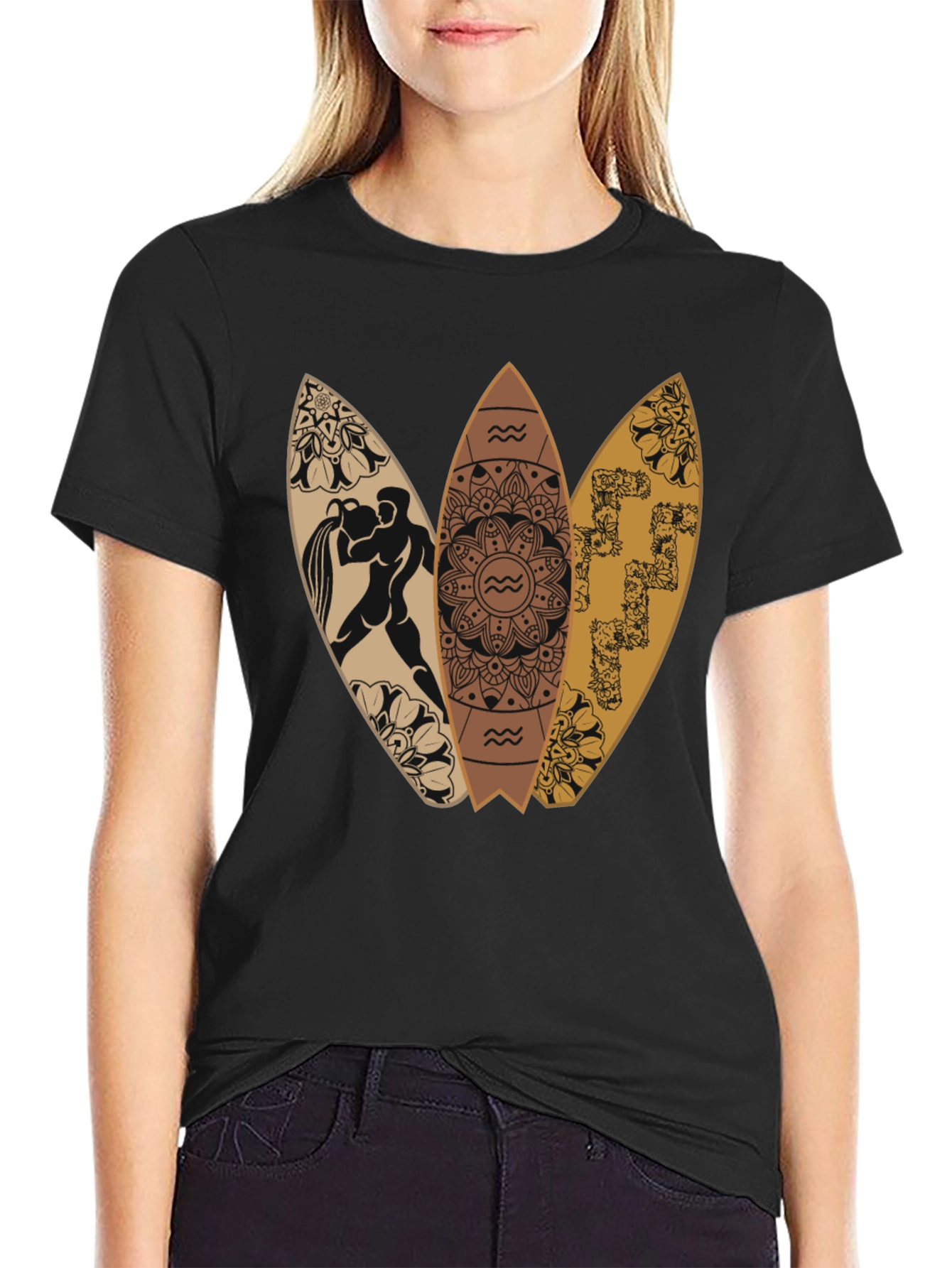 Surfboard Graphic Tee - Aquarius Design