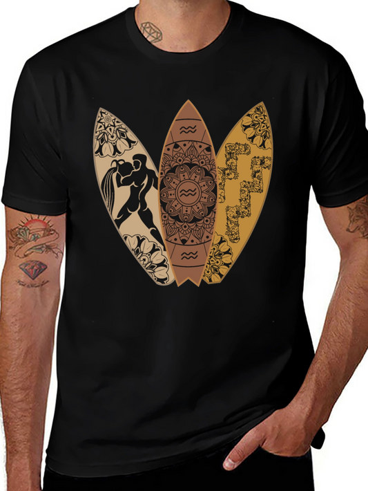 Surfboard Graphic Tee - Aquarius Design