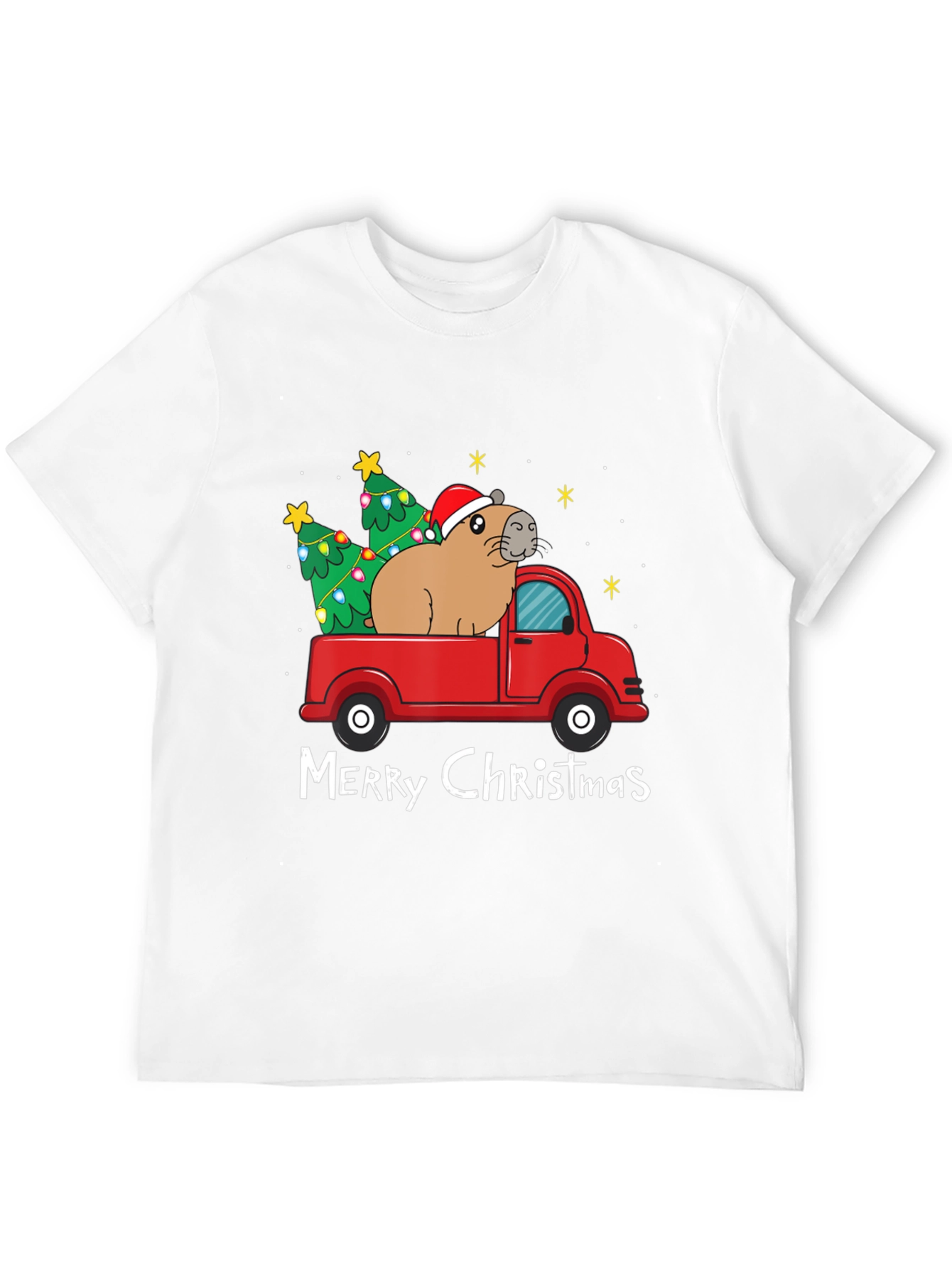 Festive Capybara Christmas T-Shirt