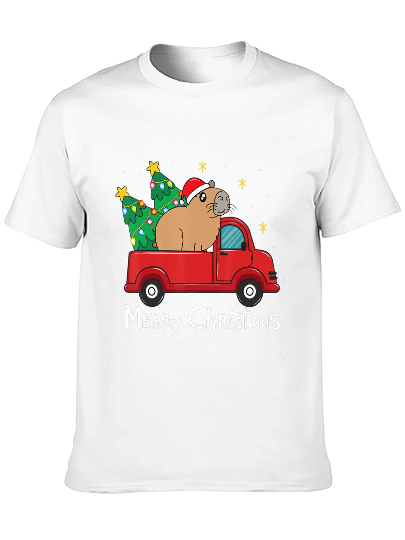 Festive Capybara Christmas T-Shirt