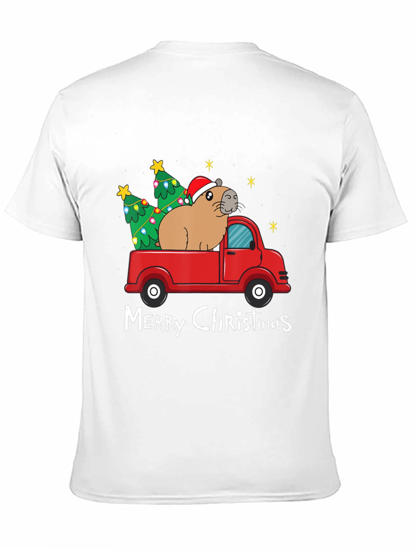 Festive Capybara Christmas T-Shirt