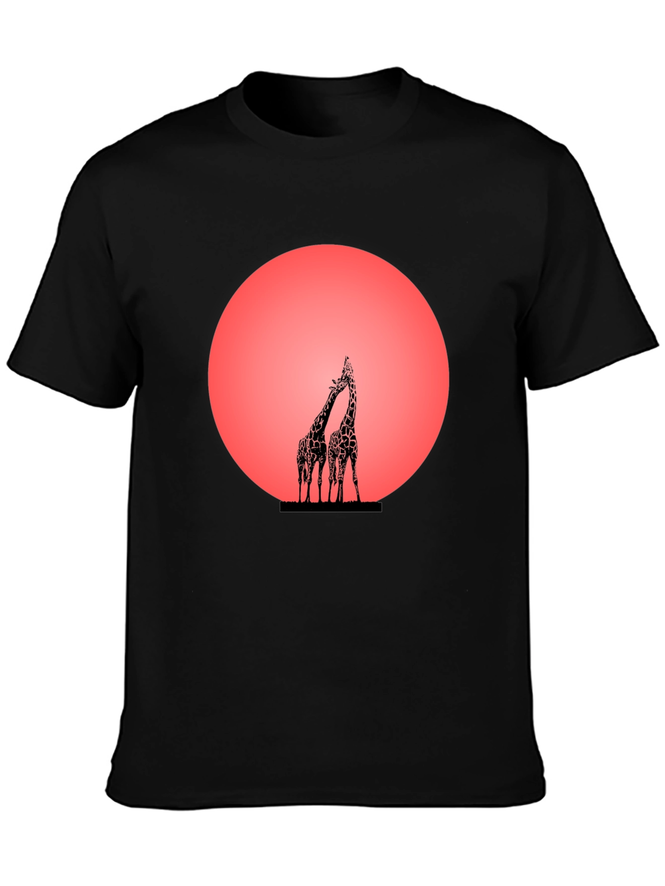 Giraffe Sunset Graphic Tee