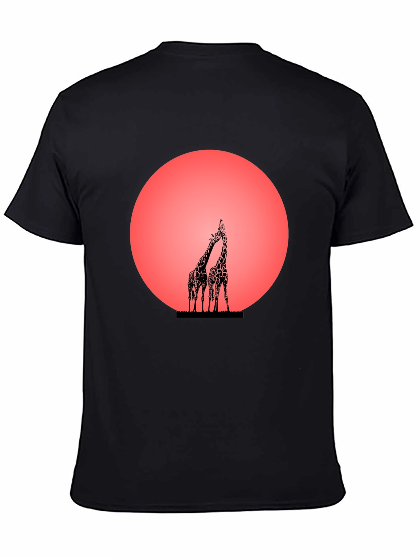 Giraffe Sunset Graphic Tee