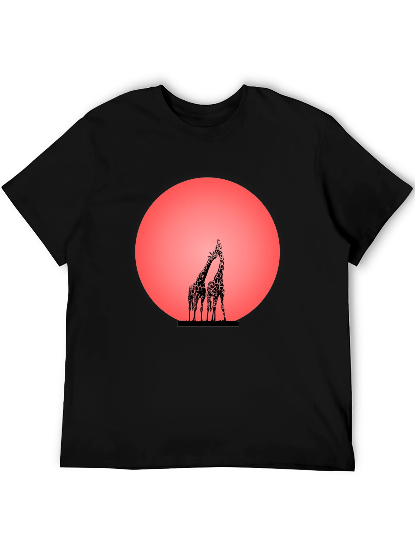 Giraffe Sunset Graphic Tee