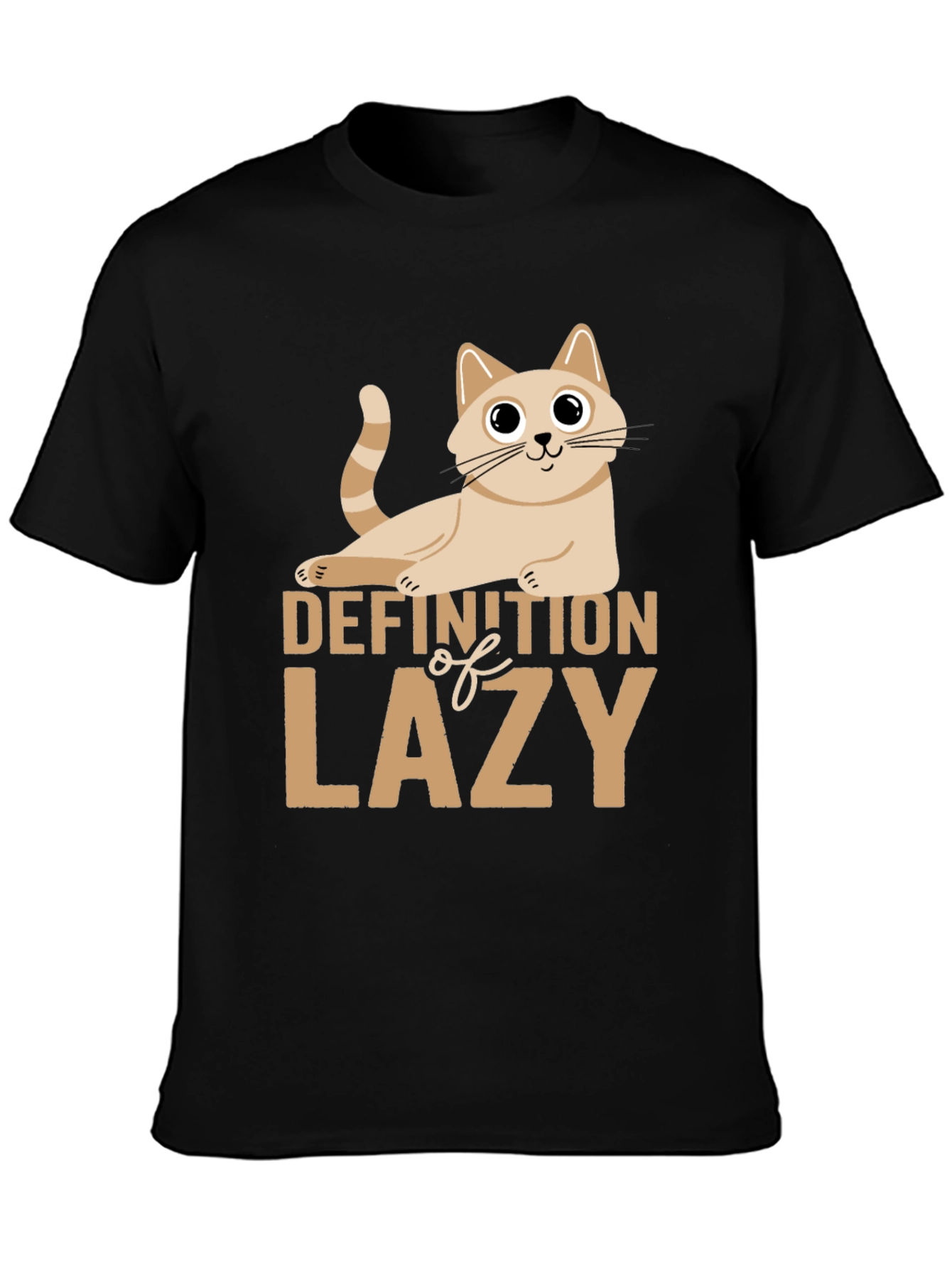 Lazy Definition Cat T-Shirt