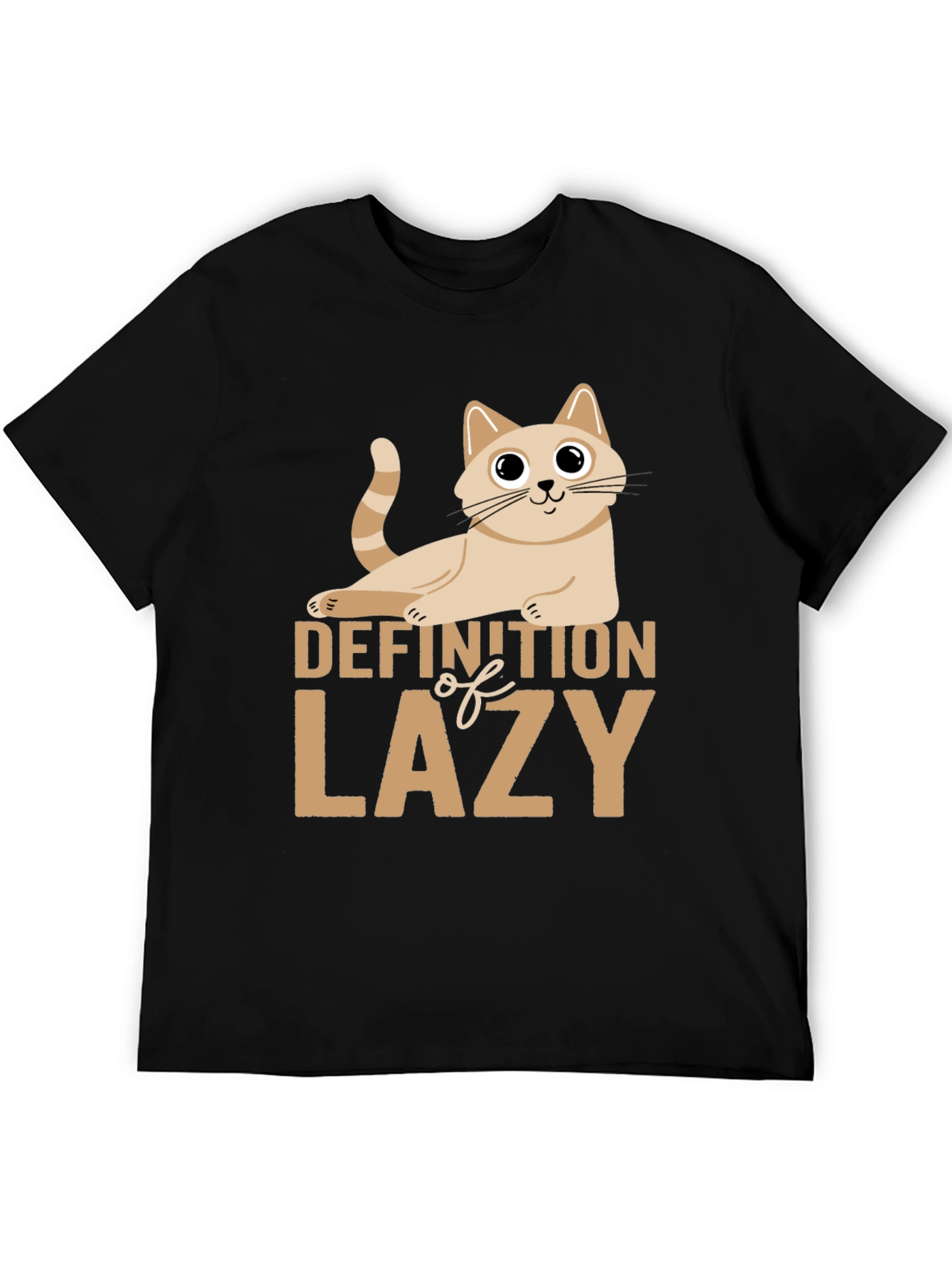 Lazy Definition Cat T-Shirt