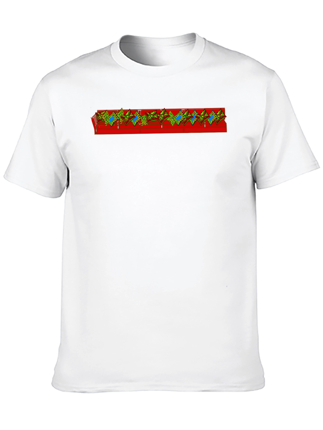 Unique Graphic Tee - Red Band Design
