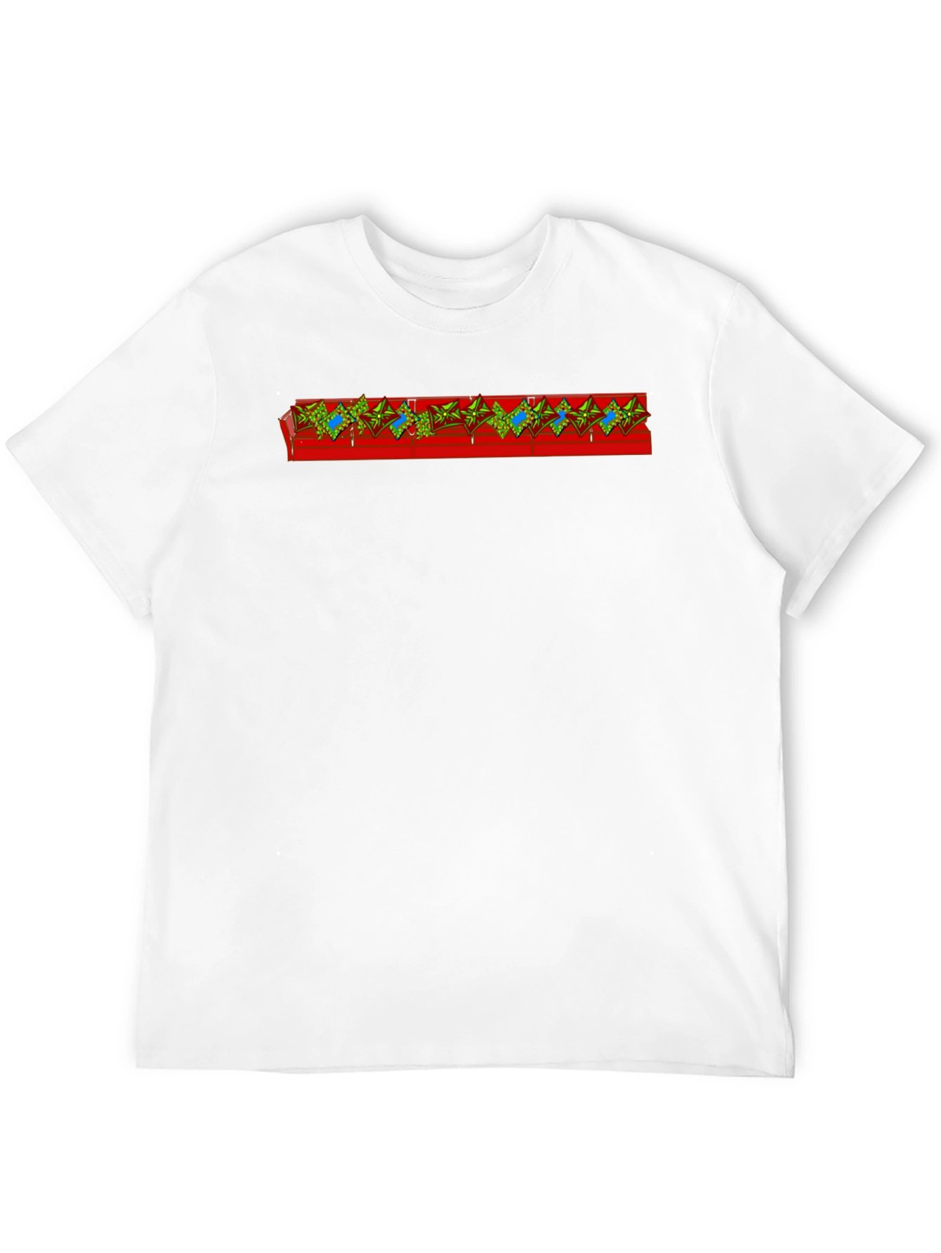 Unique Graphic Tee - Red Band Design
