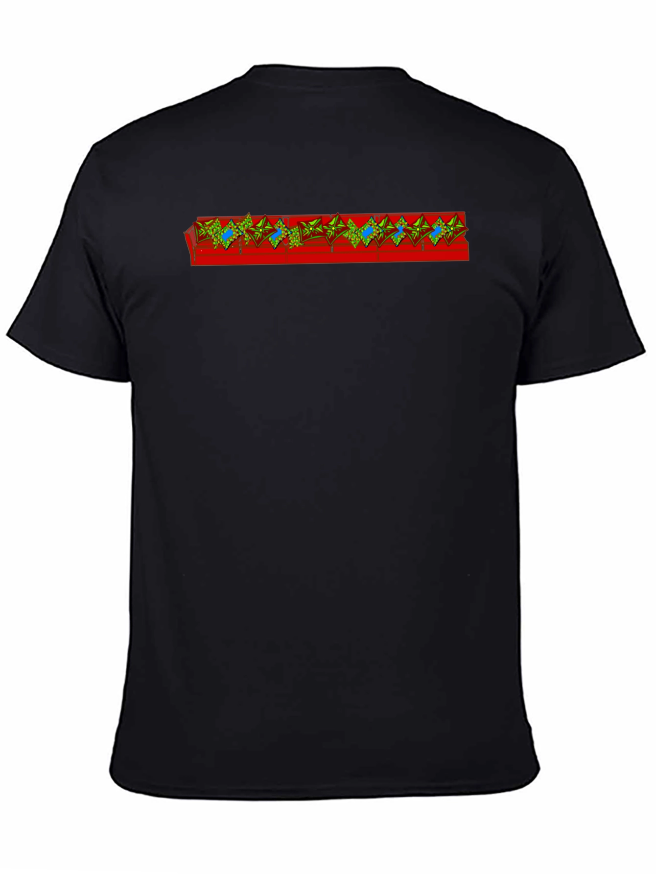 Unique Graphic Tee - Red Band Design