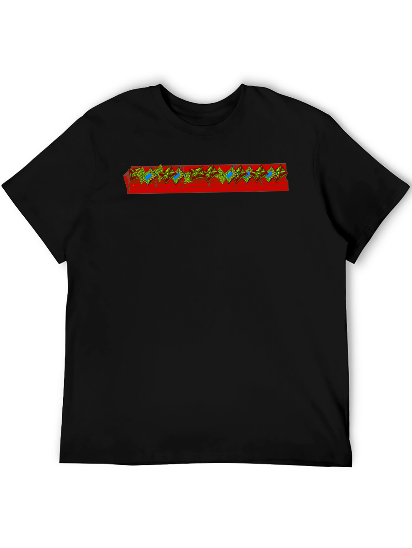 Unique Graphic Tee - Red Band Design