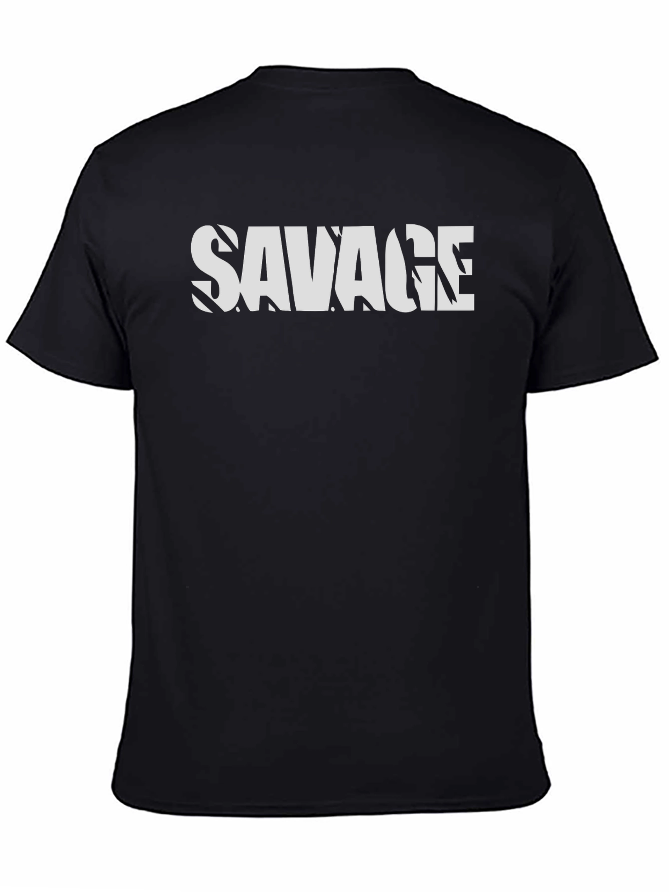 Savage Graphic Print Black T-Shirt