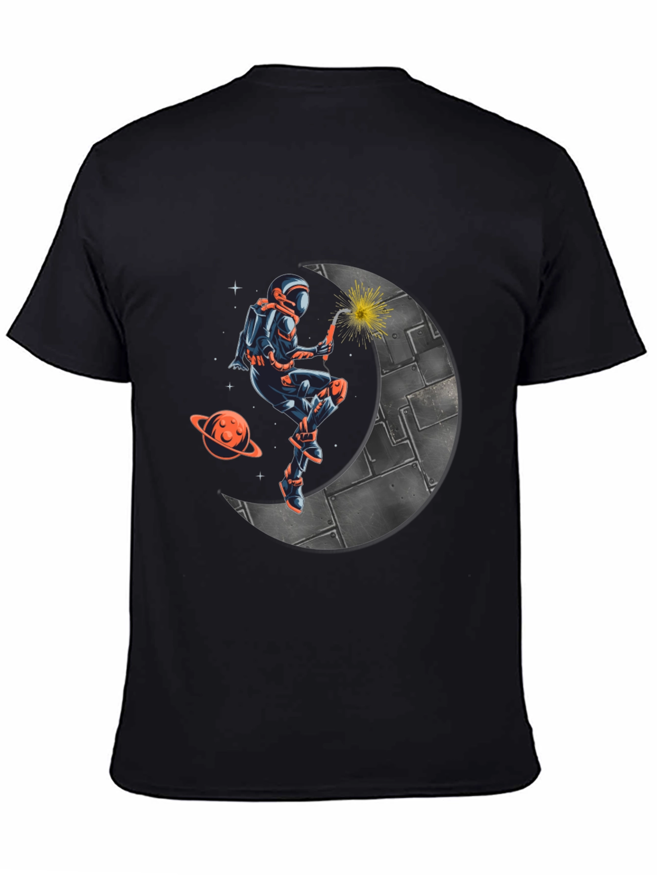 Astronaut Welder on Moon T-Shirt