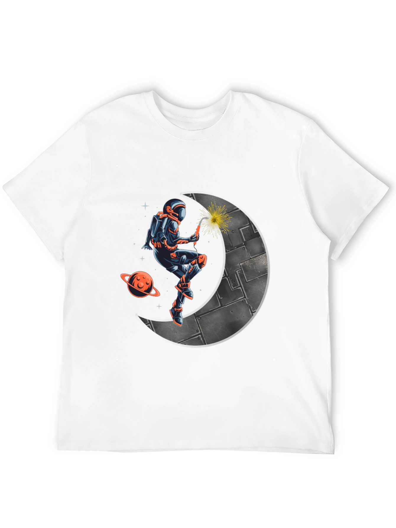 Astronaut Welder on Moon T-Shirt