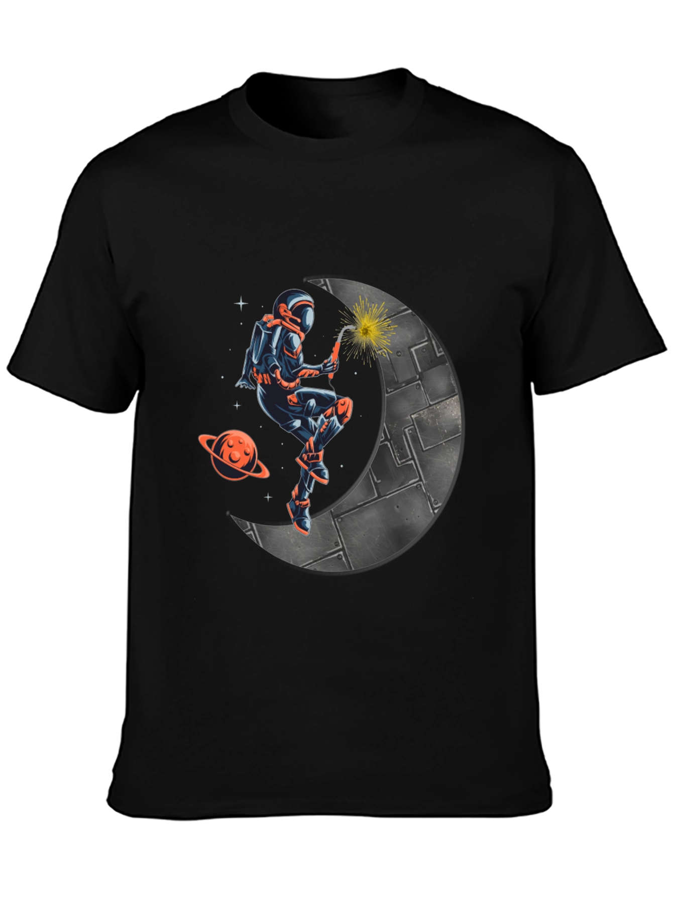 Astronaut Welder on Moon T-Shirt