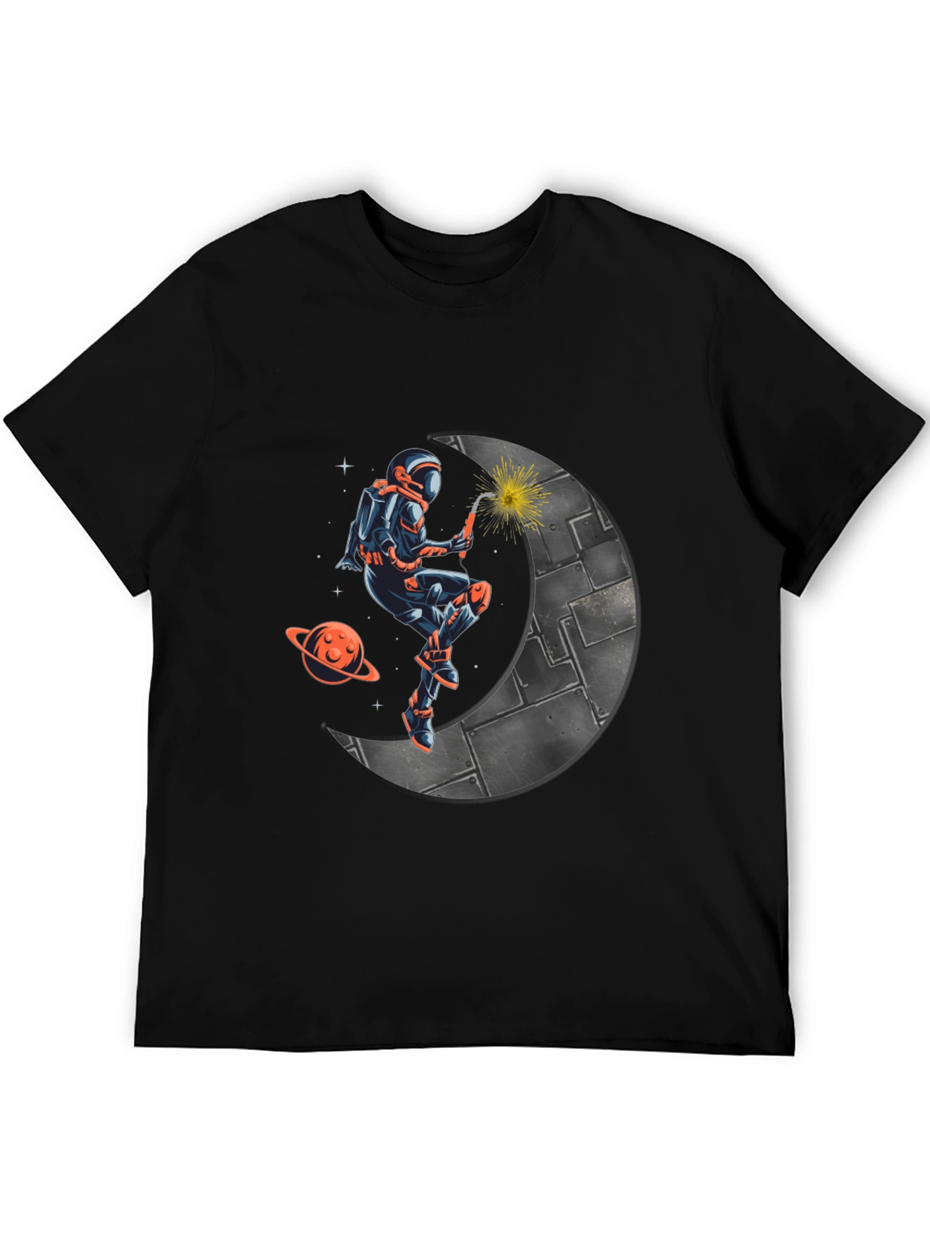 Astronaut Welder on Moon T-Shirt