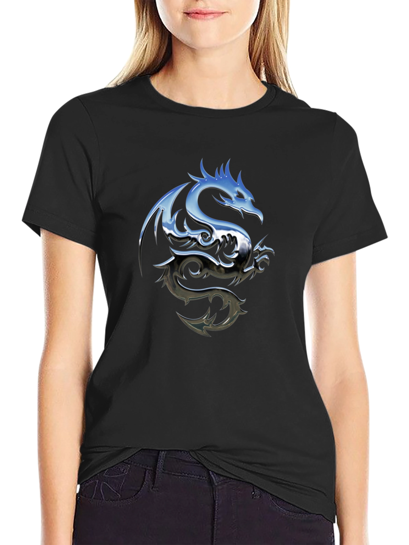 Dragon Graphic Tee - Mens Black T-Shirt
