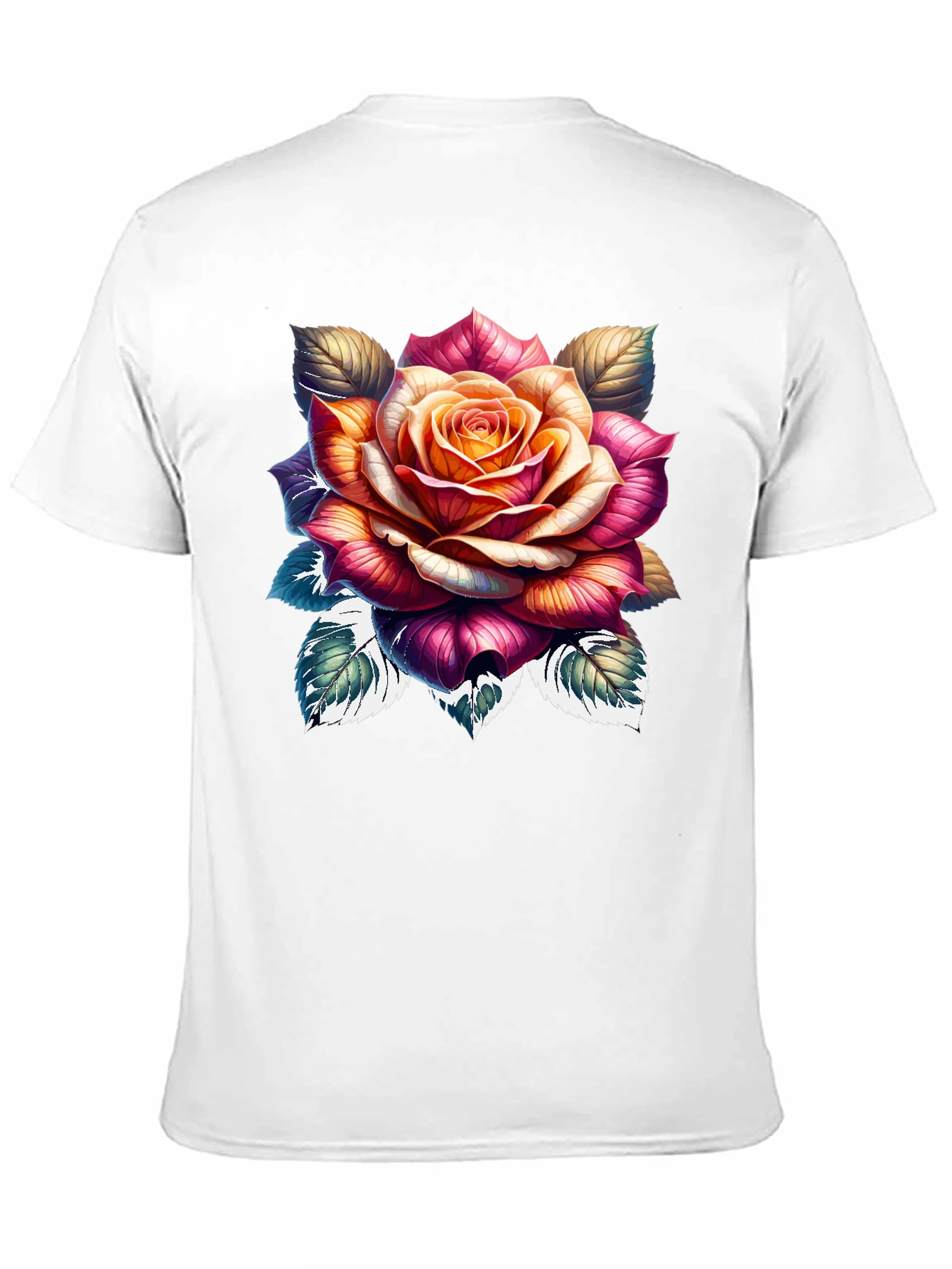 Floral Rose Graphic Print T-Shirt