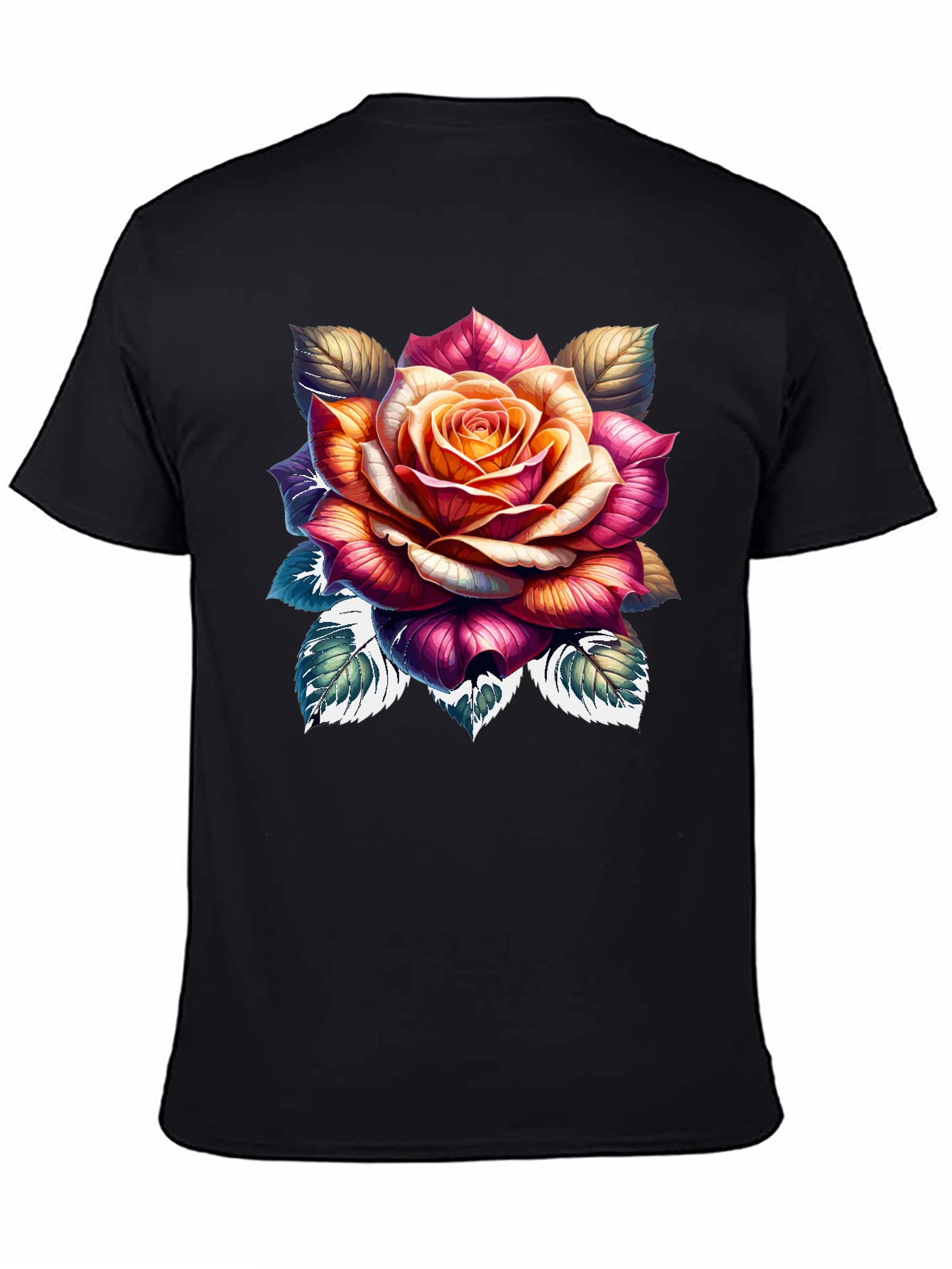 Floral Rose Graphic Print T-Shirt