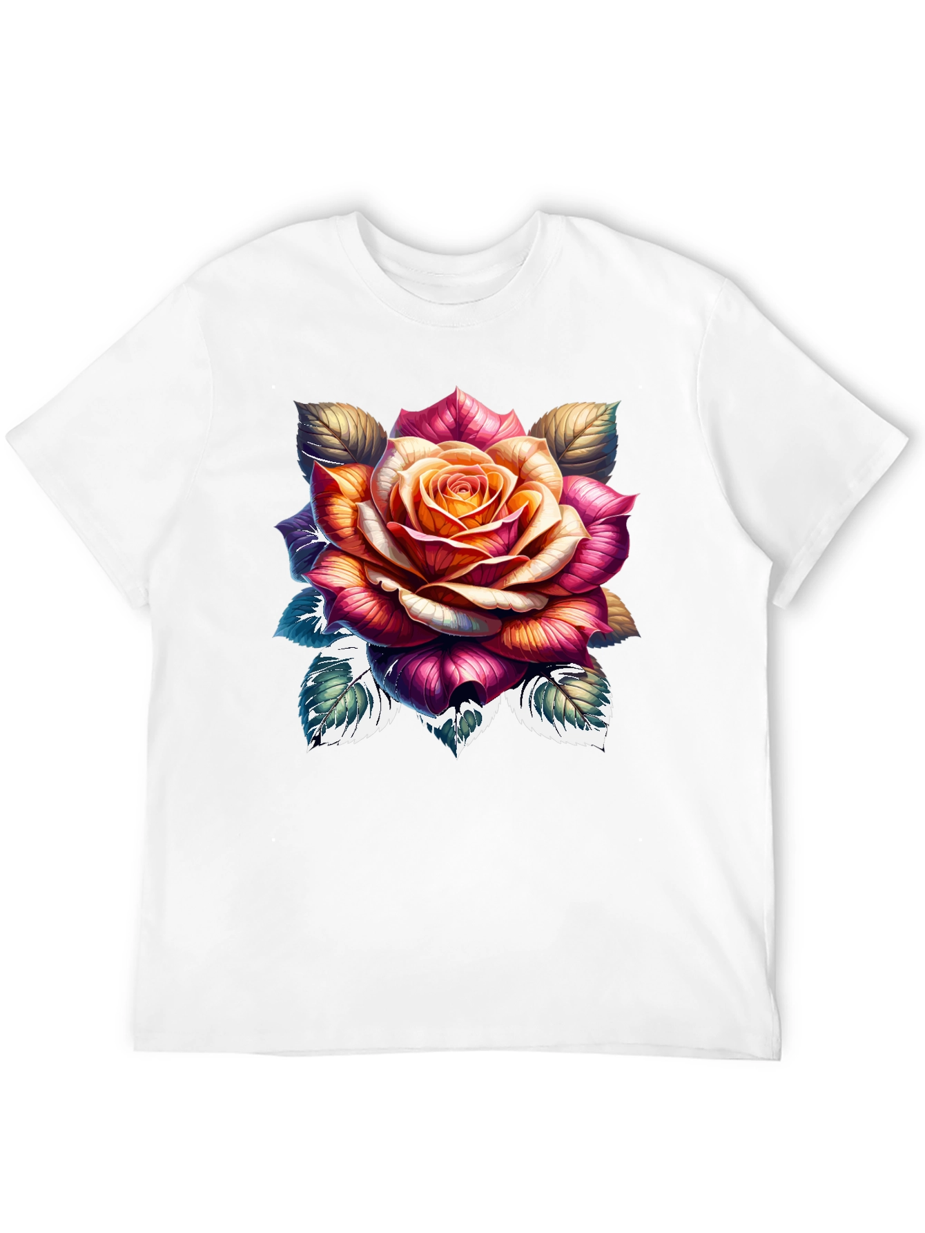 Floral Rose Graphic Print T-Shirt