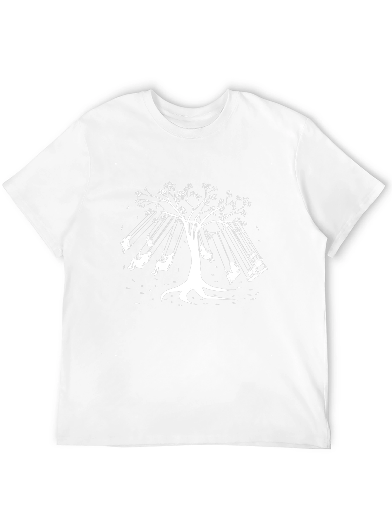 Tree Swing Graphic Black T-Shirt