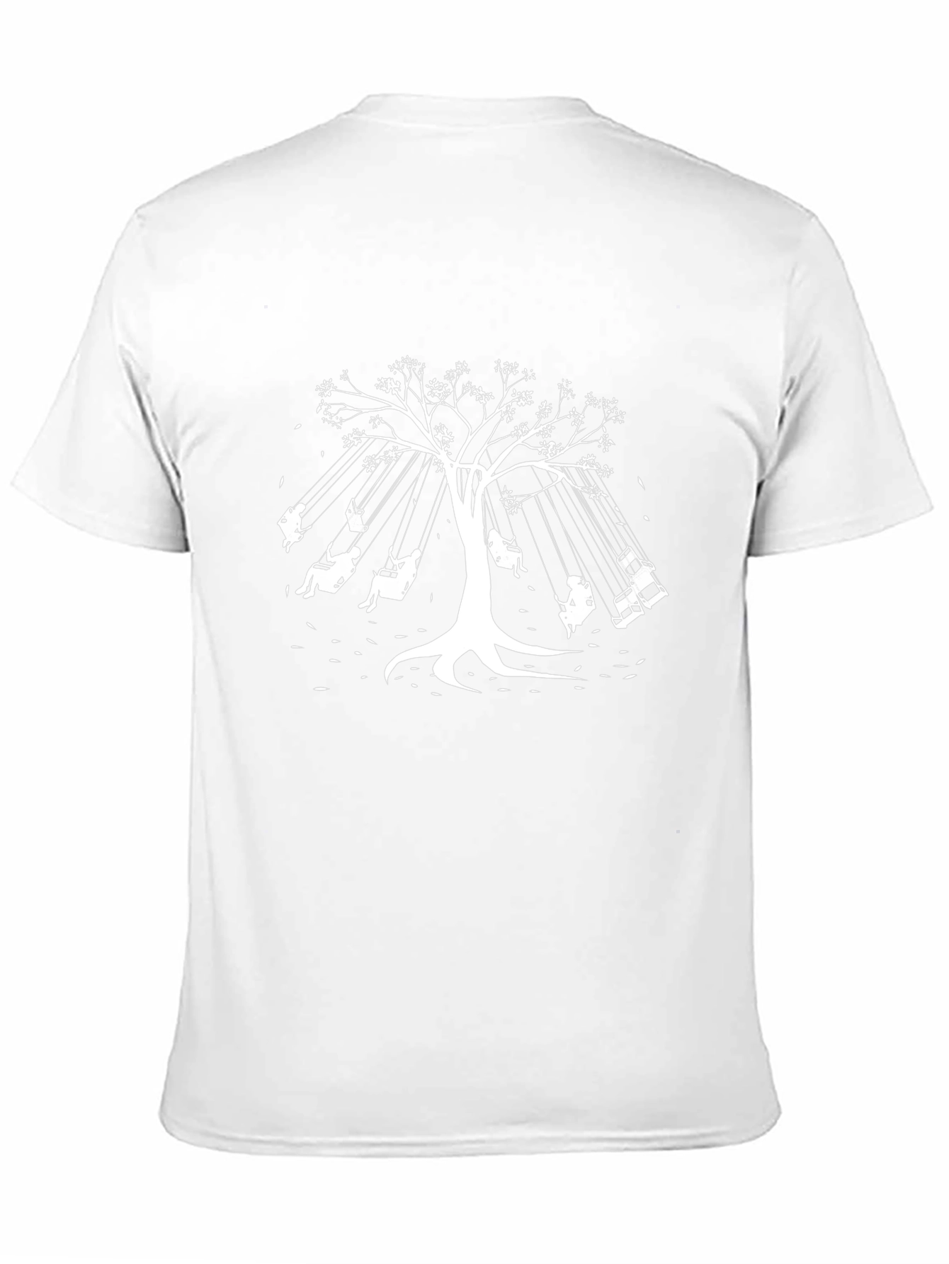 Tree Swing Graphic Black T-Shirt