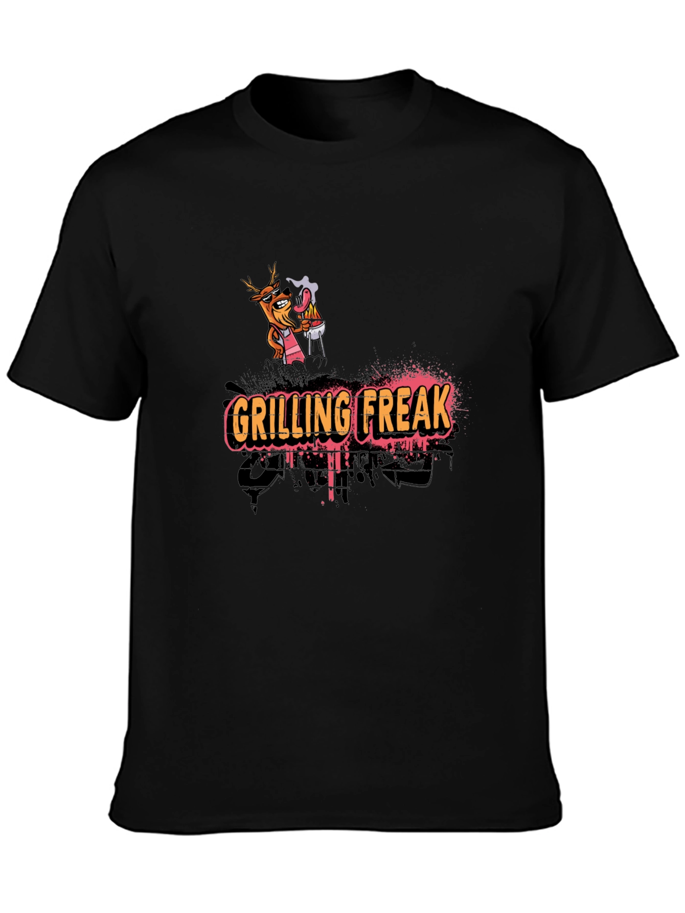Grilling Freak Graphic T-Shirt - Novelty BBQ Design