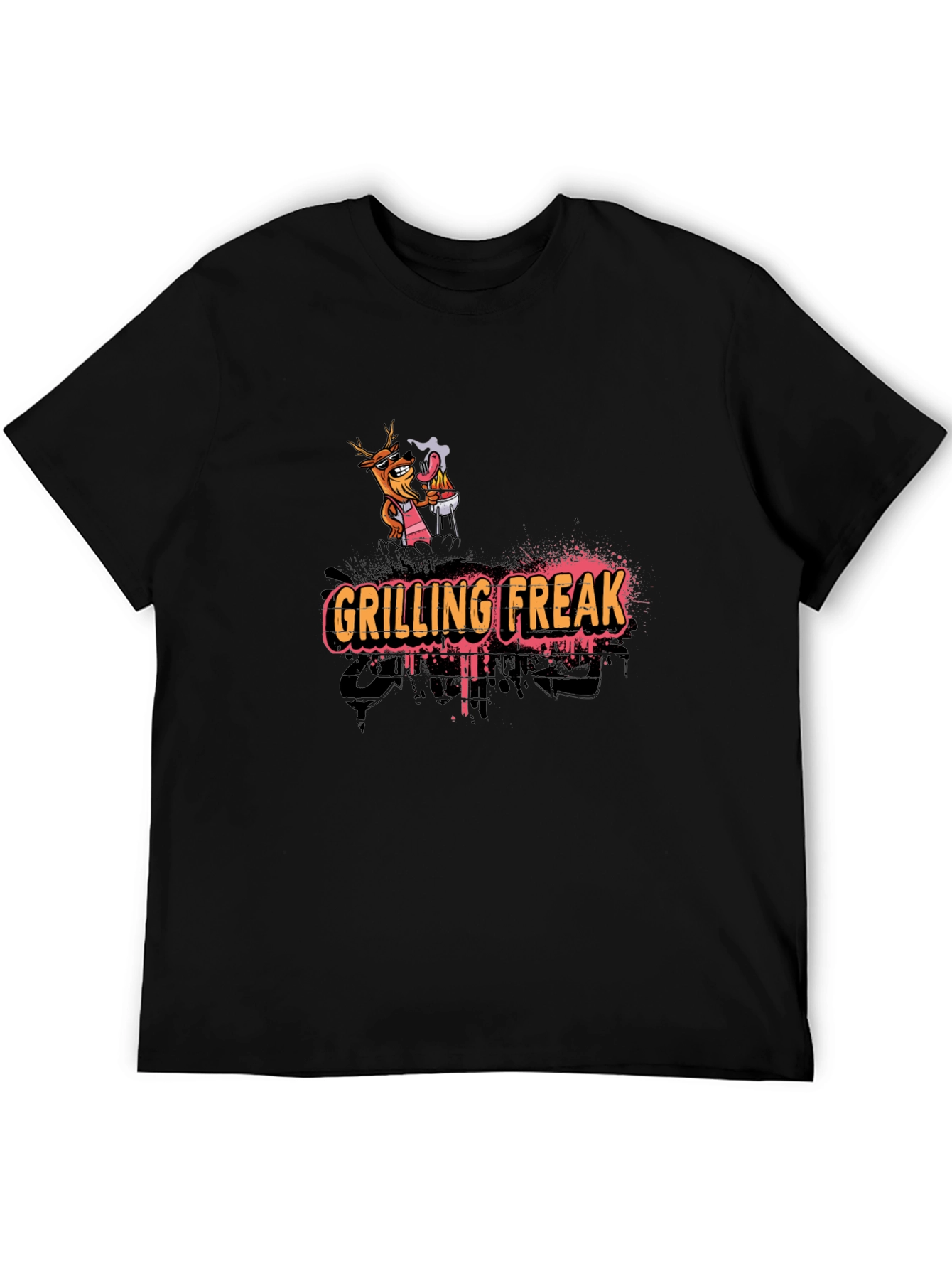 Grilling Freak Graphic T-Shirt - Novelty BBQ Design