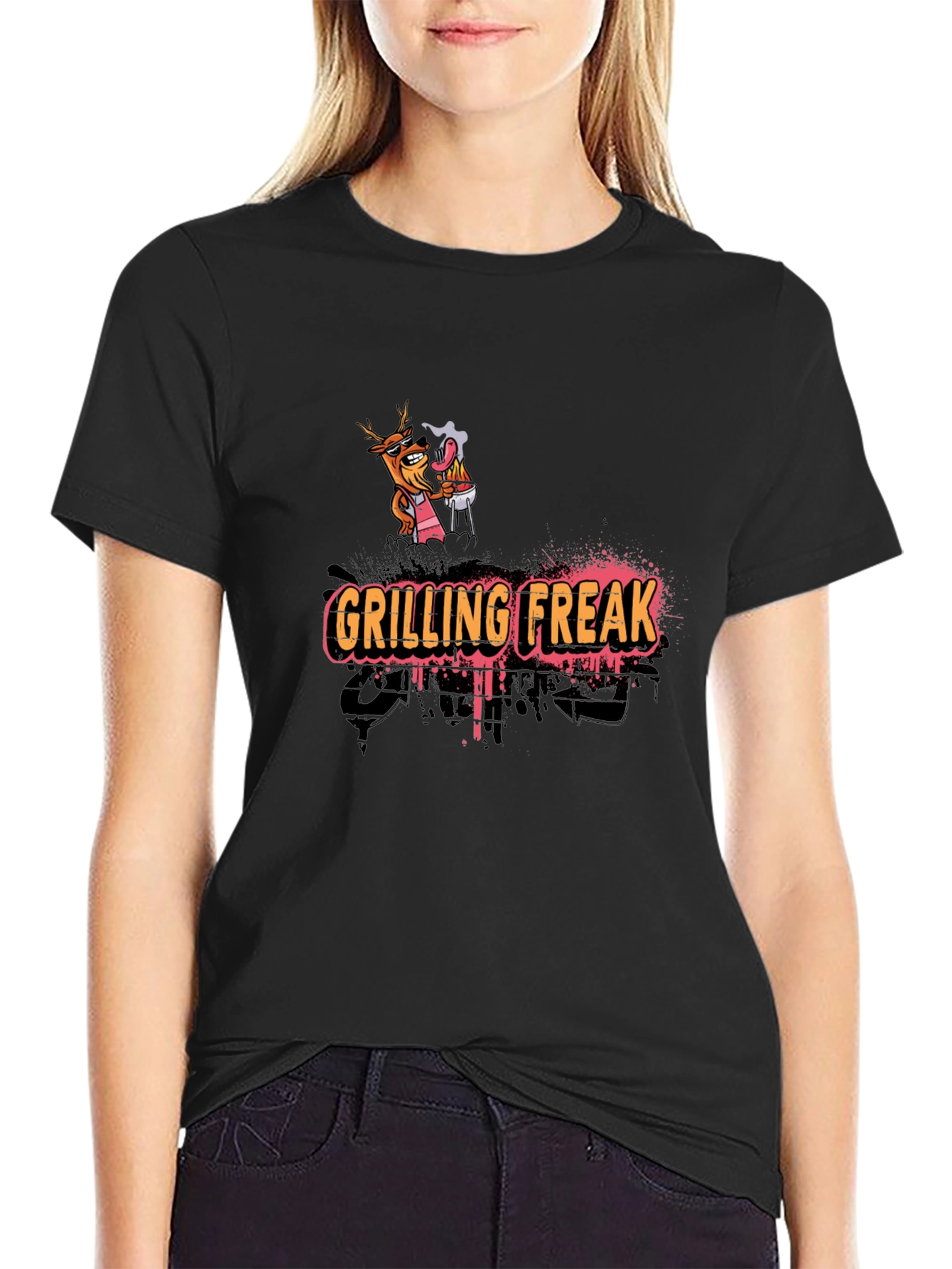 Grilling Freak Graphic T-Shirt - Novelty BBQ Design