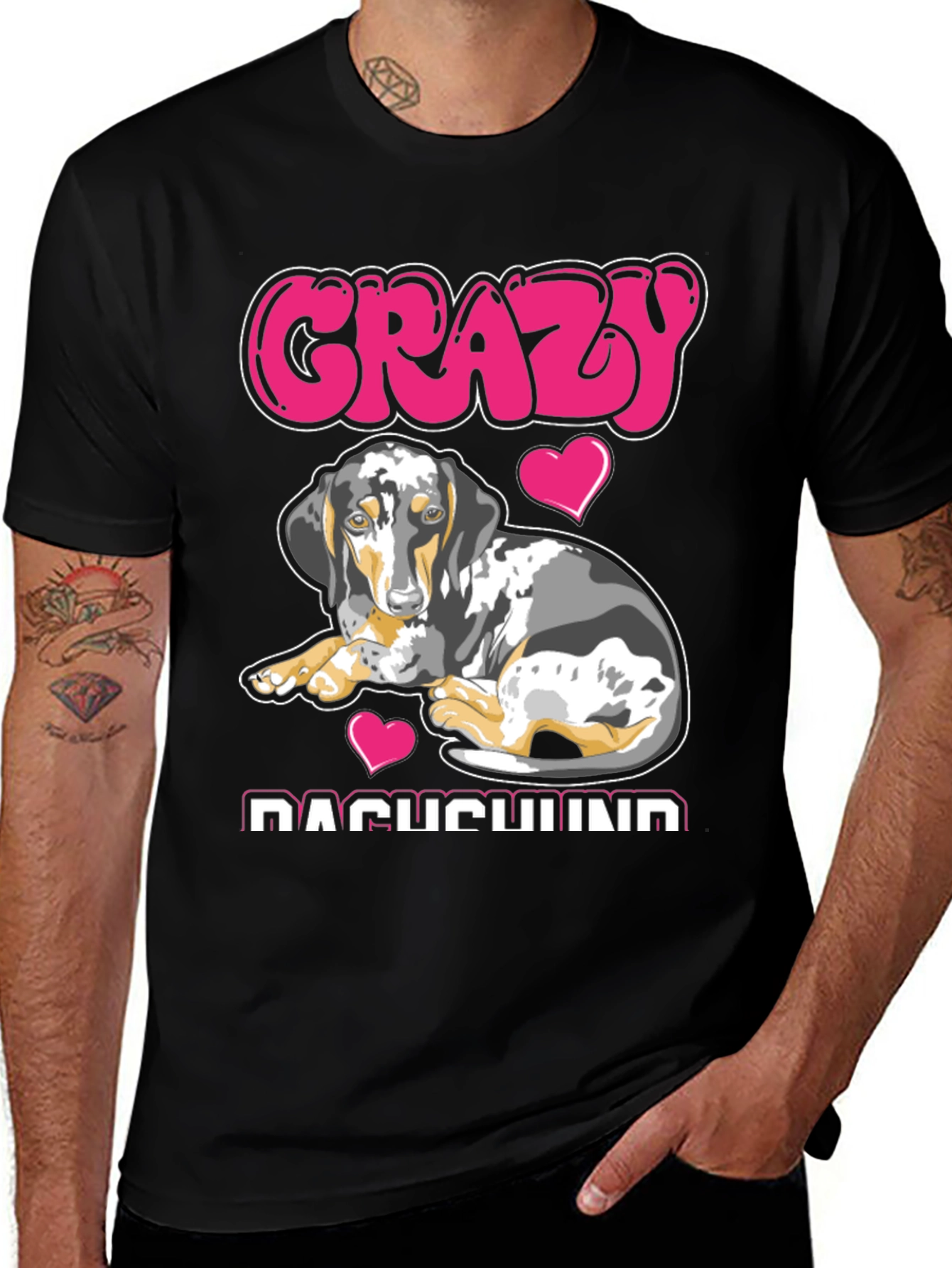 Crazy Dachshund T-Shirt - Dog Lover Tee