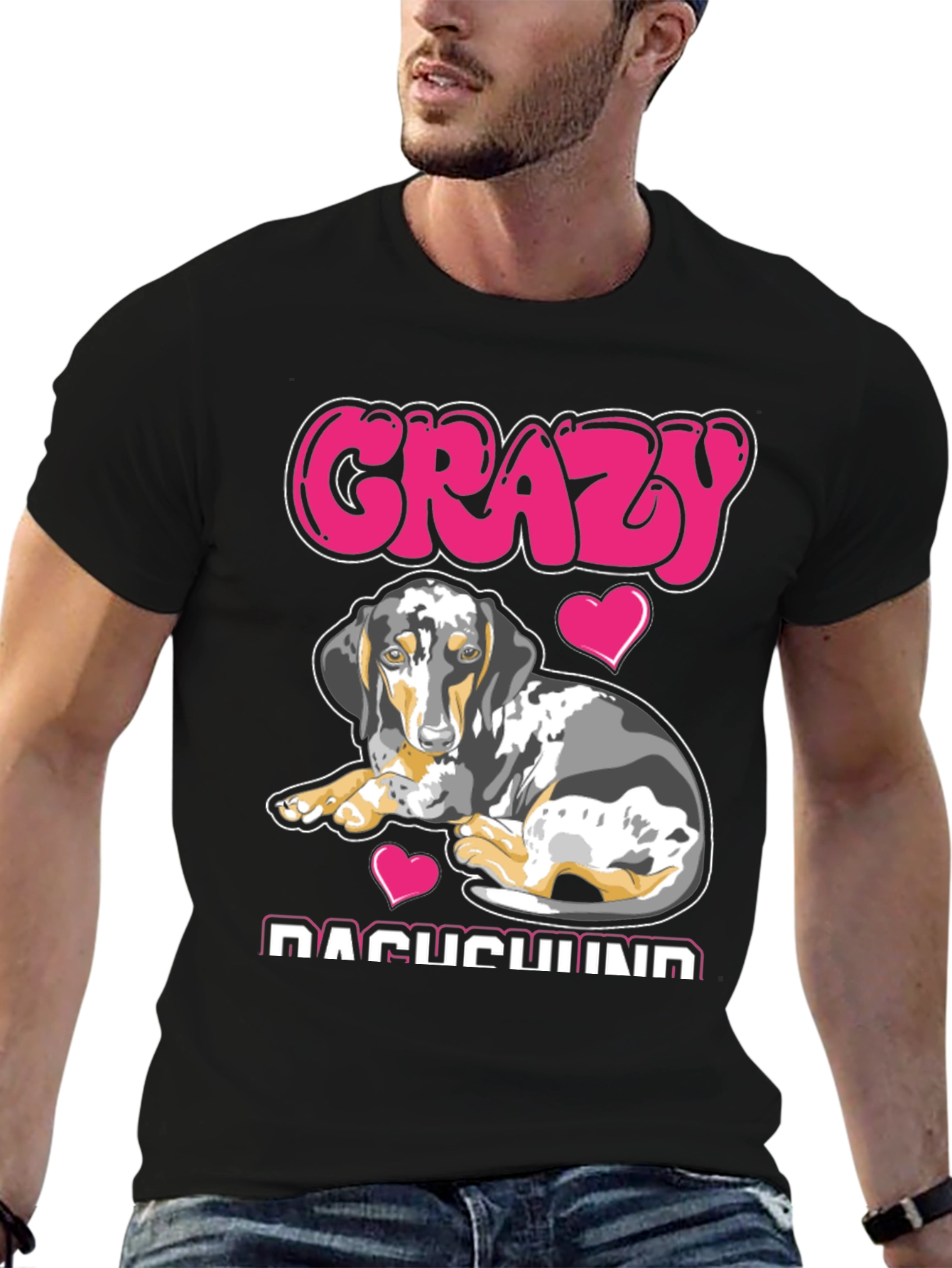 Crazy Dachshund T-Shirt - Dog Lover Tee