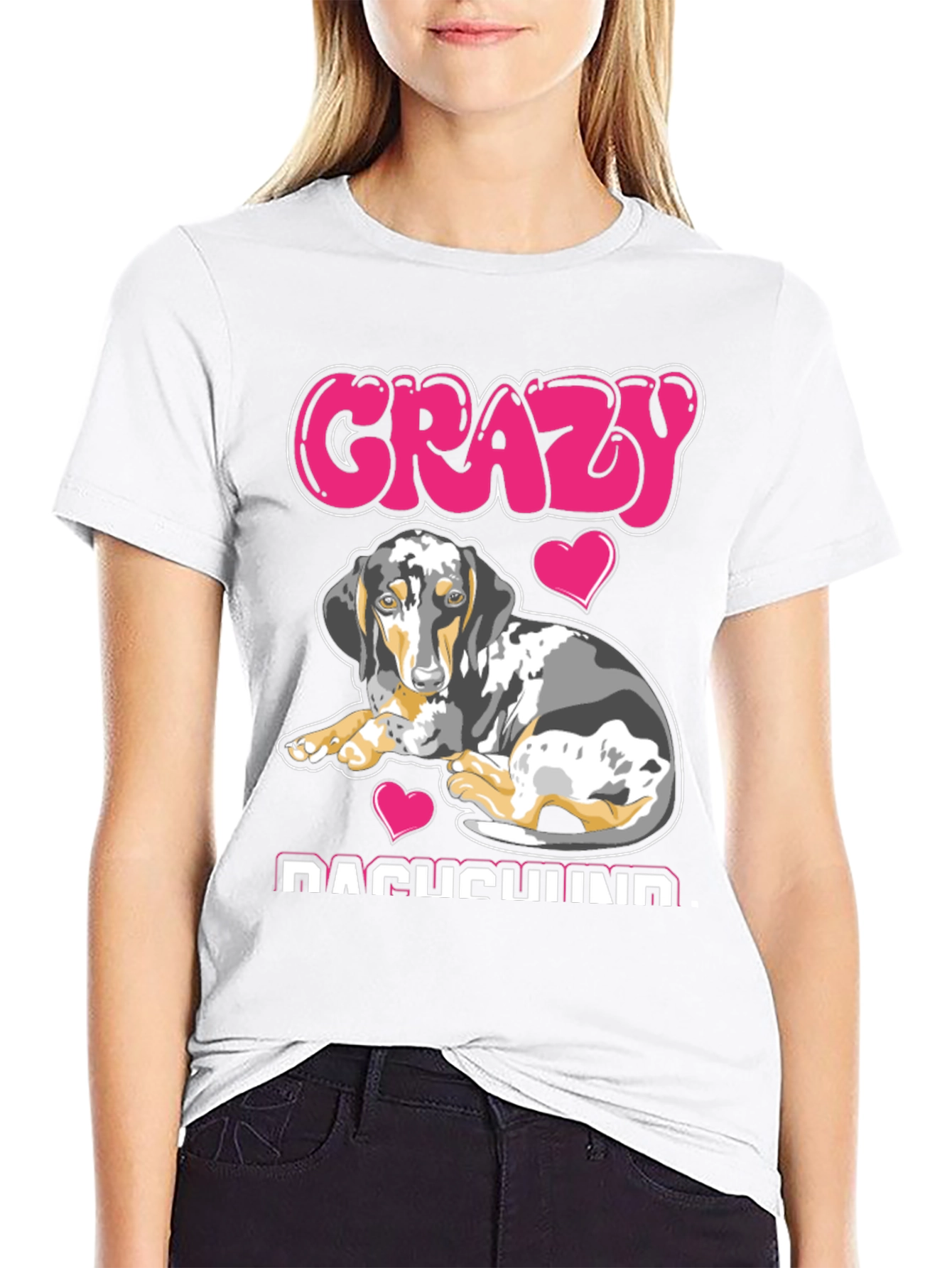 Crazy Dachshund T-Shirt - Dog Lover Tee