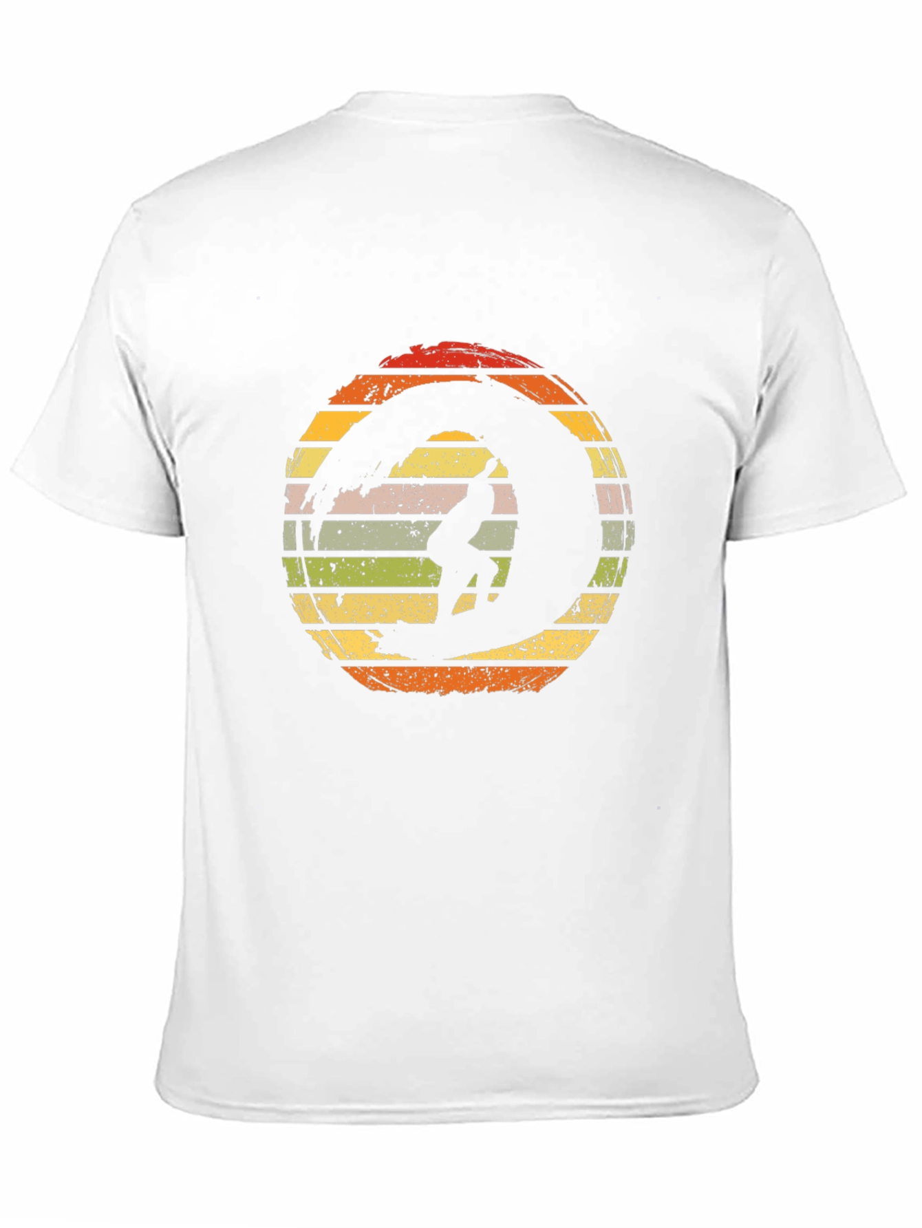 Retro Surfer Wave Graphic T-Shirt - Black