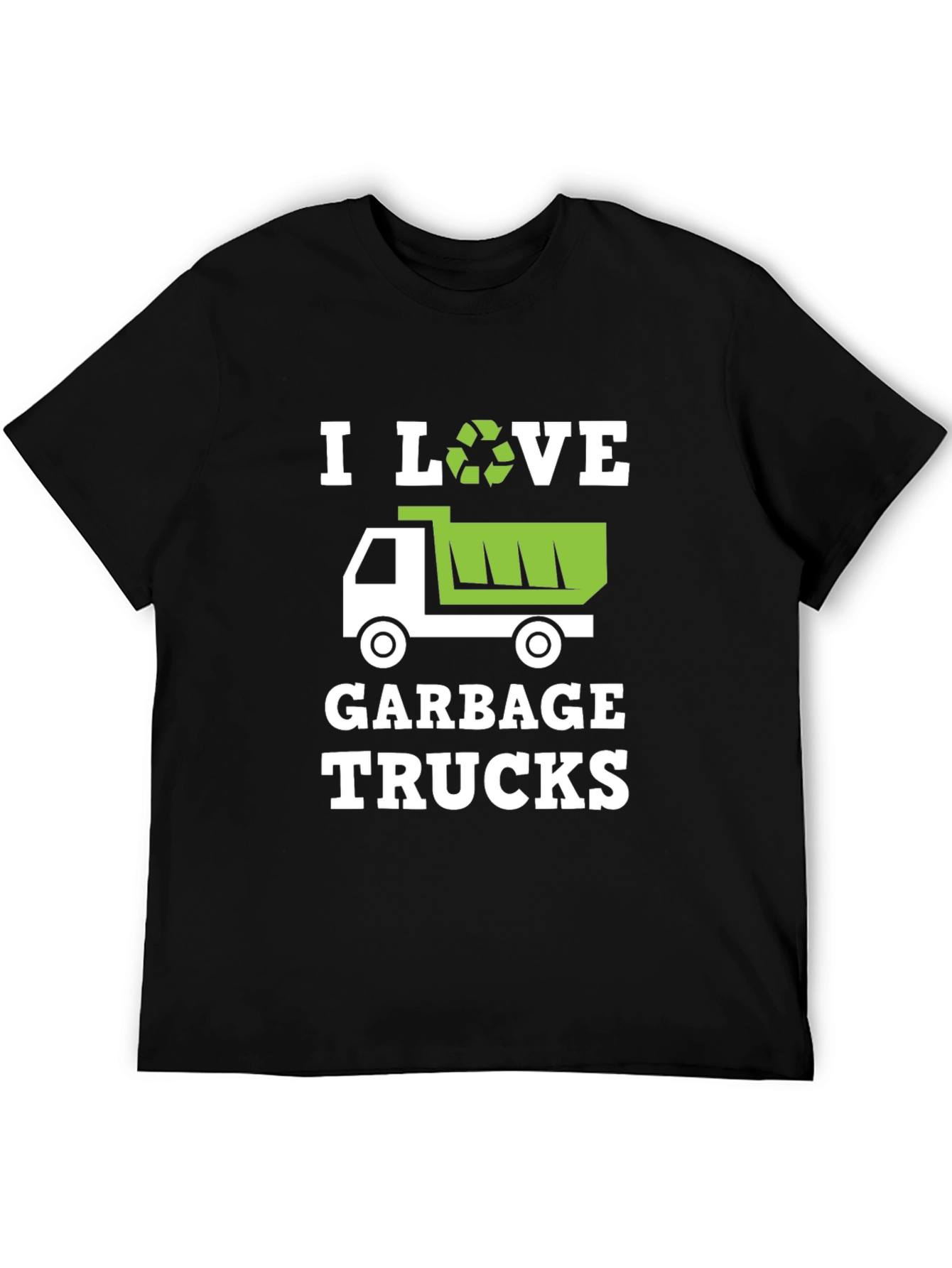 I Love Garbage Trucks Graphic T-Shirt