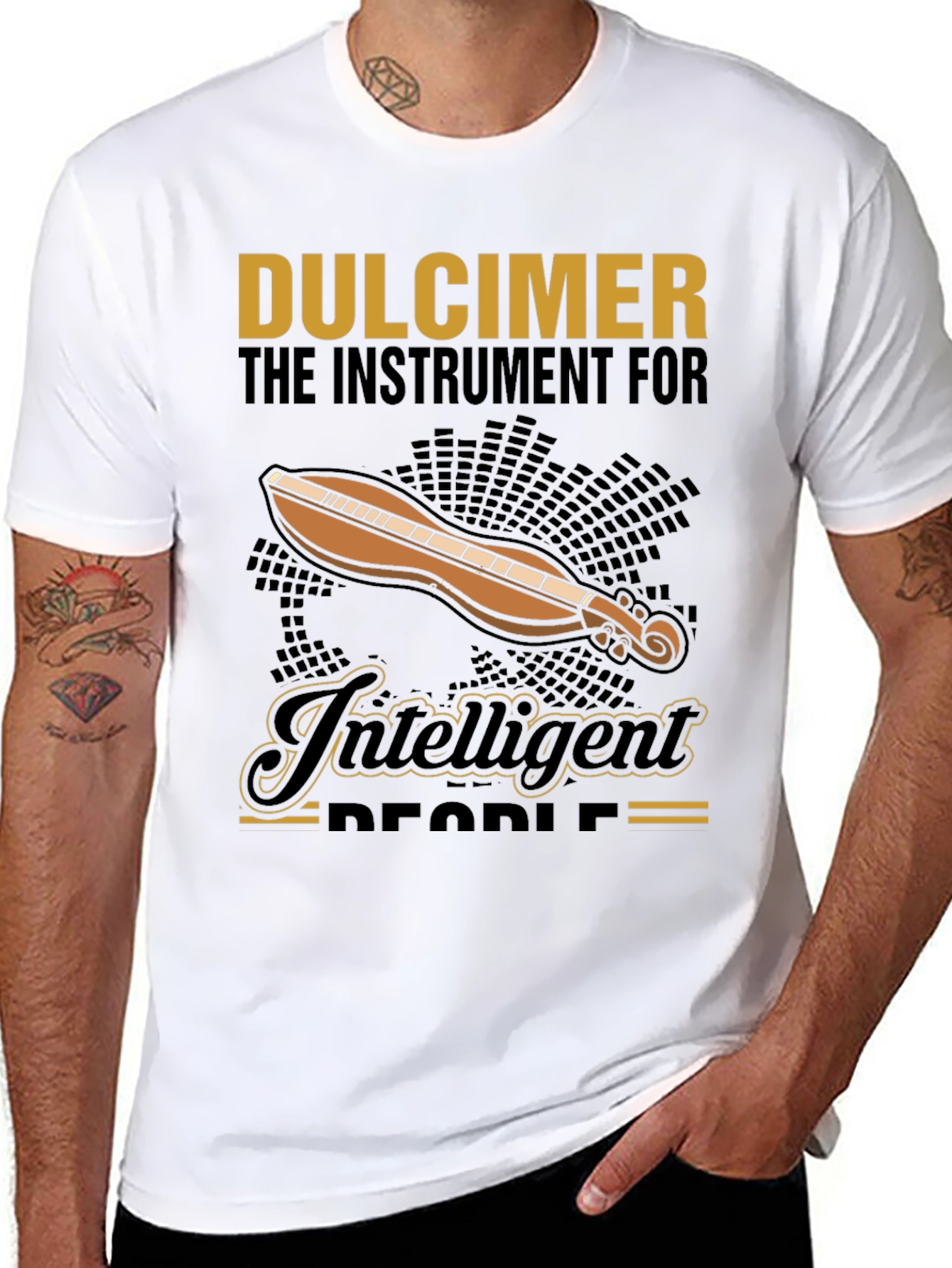 Dulcimer T-Shirt: The Instrument for Intelligent People