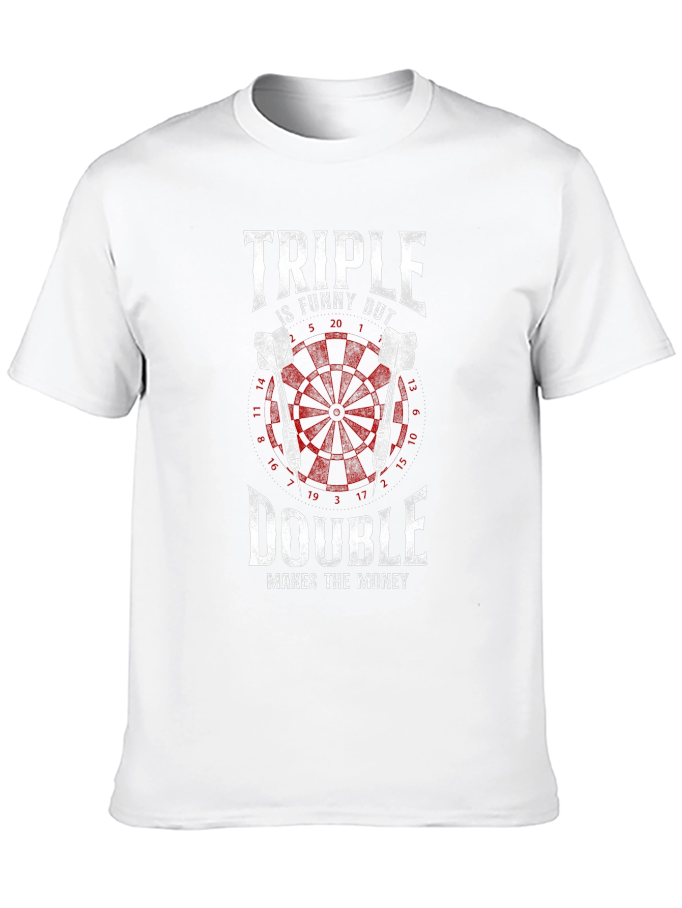 Triple Double Darts T-Shirt - Funny Dart Player Gift