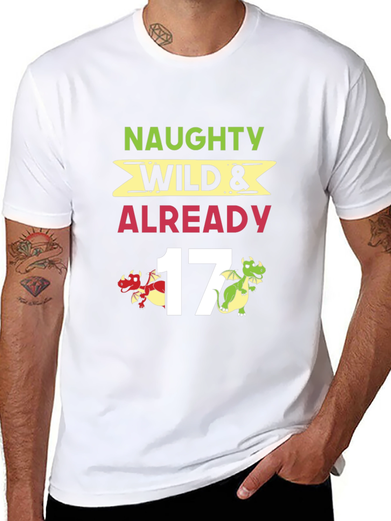 Naughty Wild Already 17 Dragon Graphic Tee